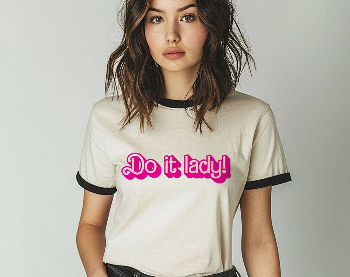 Do It Lady Funny Meme Chit Inspired Ringer Shirt