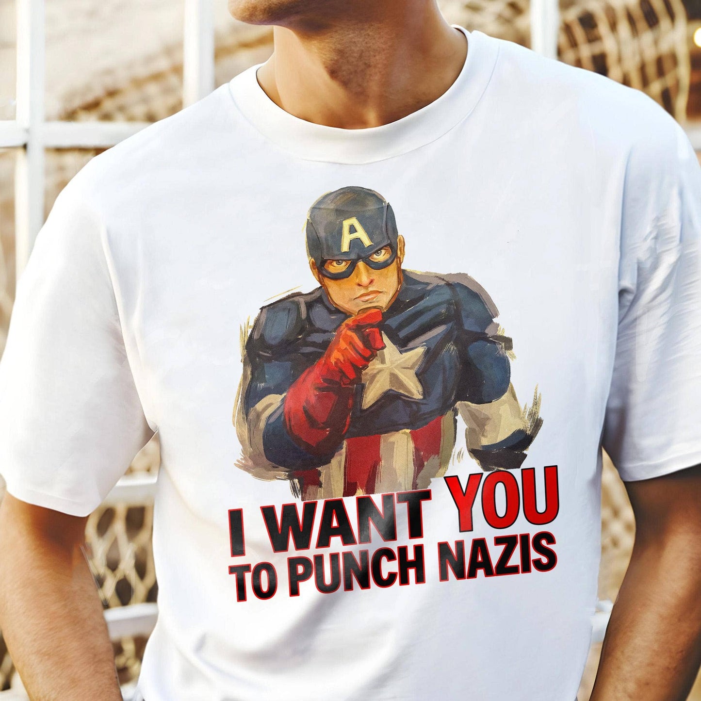 Punch Nazis Anti-Fascism Unisex Tshirt