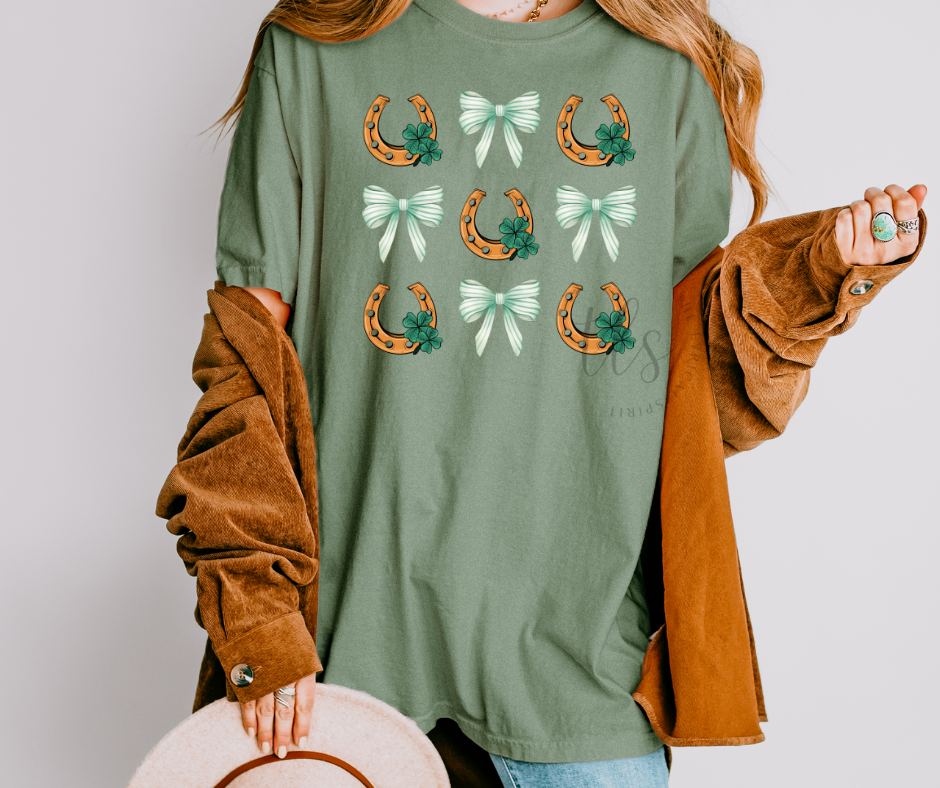 Lucky Clover Coquette Comfort Colors T-Shirt