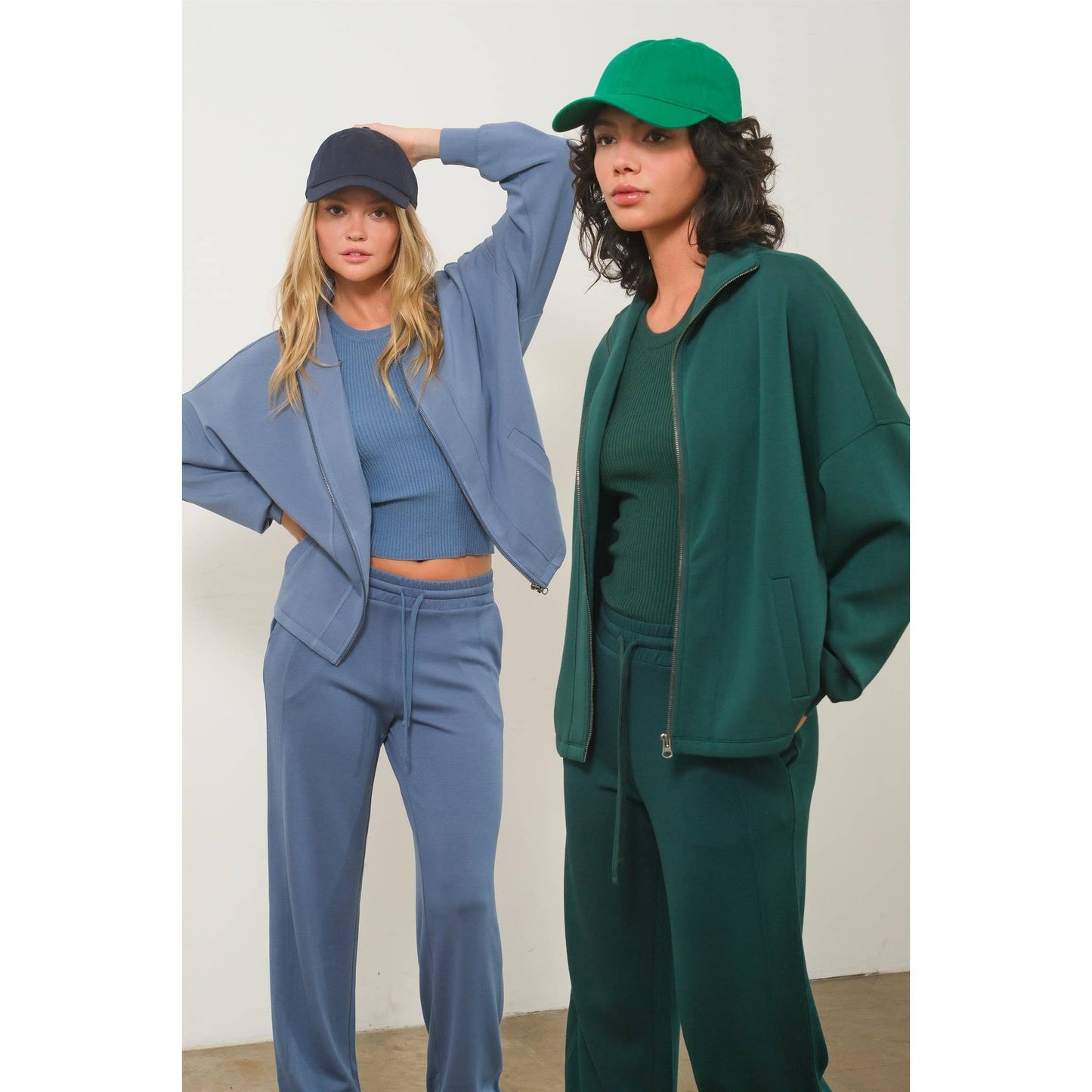 High Neck Zip-Up Jacket
