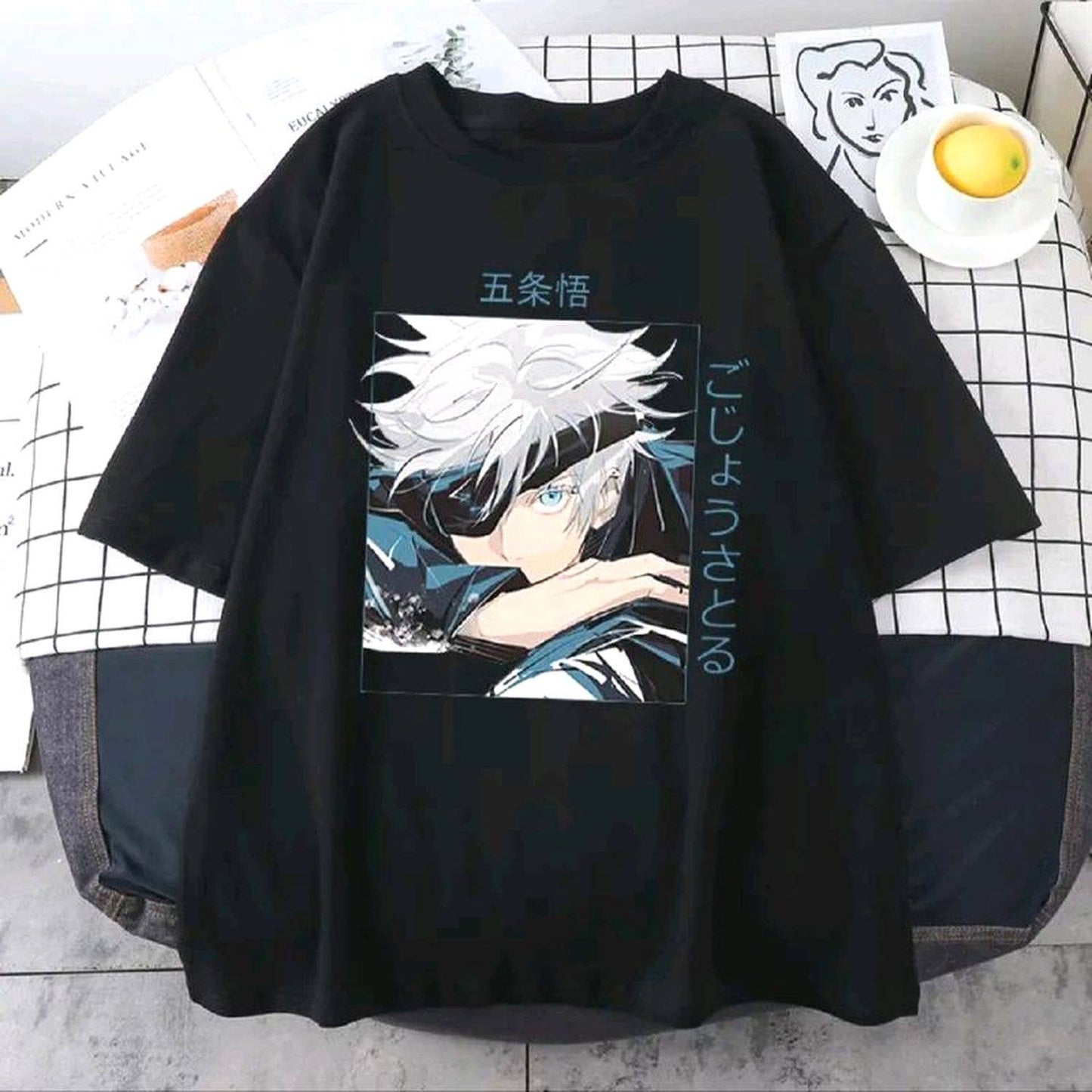 Gojo Satoru Anime T-Shirt Jujutsu Kaisen Unisex Tee