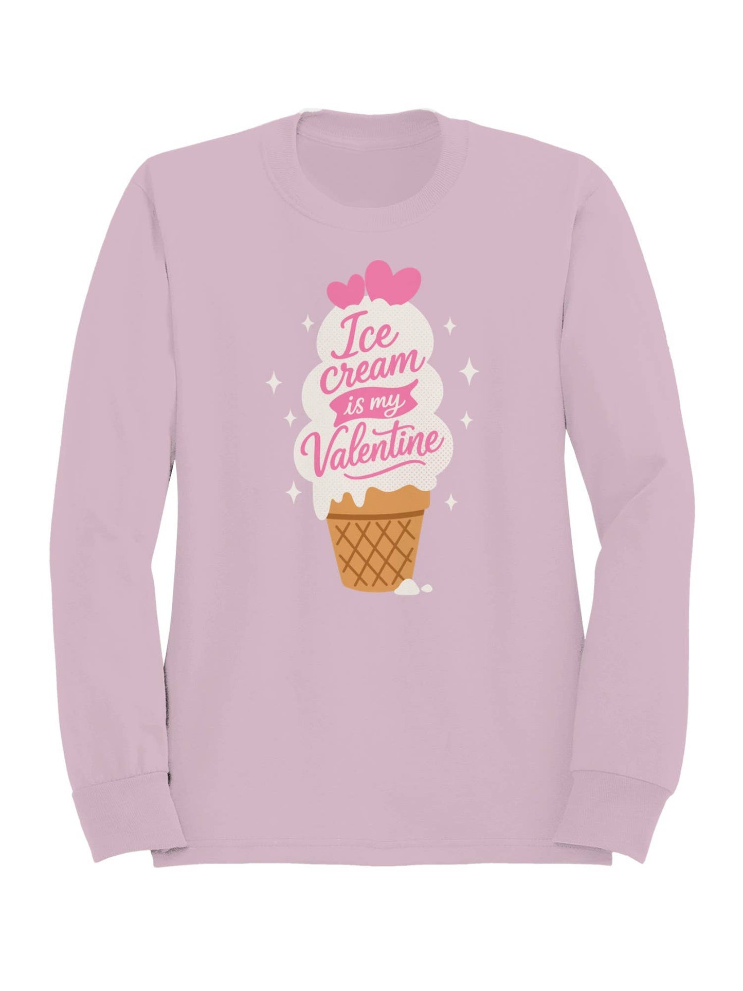 Ice Cream Is My Valentine Sweetheart Women's Sweatshirt