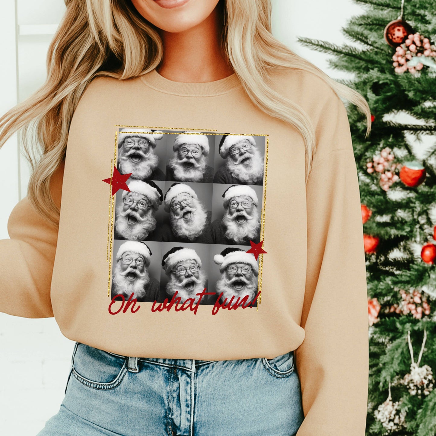 Oh What Fun Christmas Sweatshirt Gildan