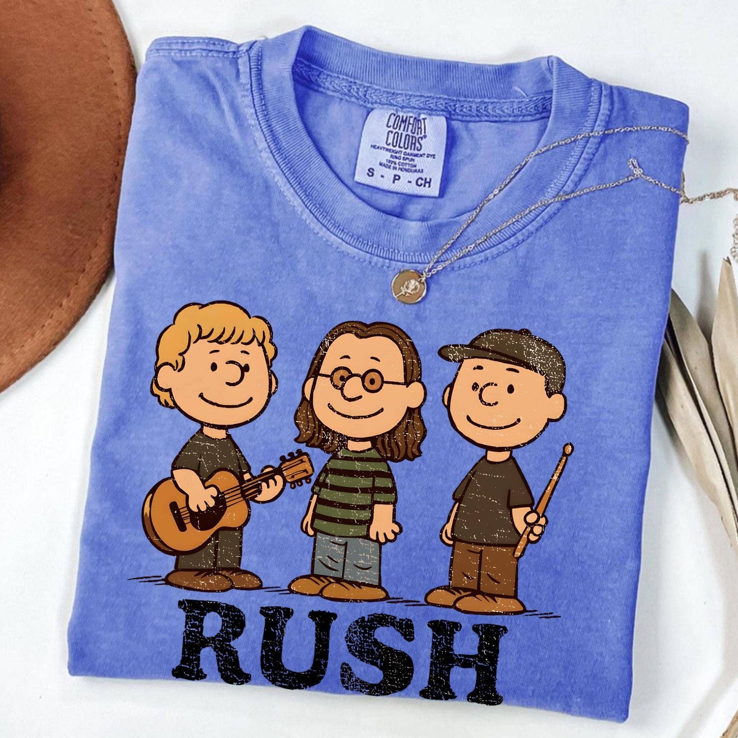Rush Peanuts Retro Sweatshirt Rock Band Tee