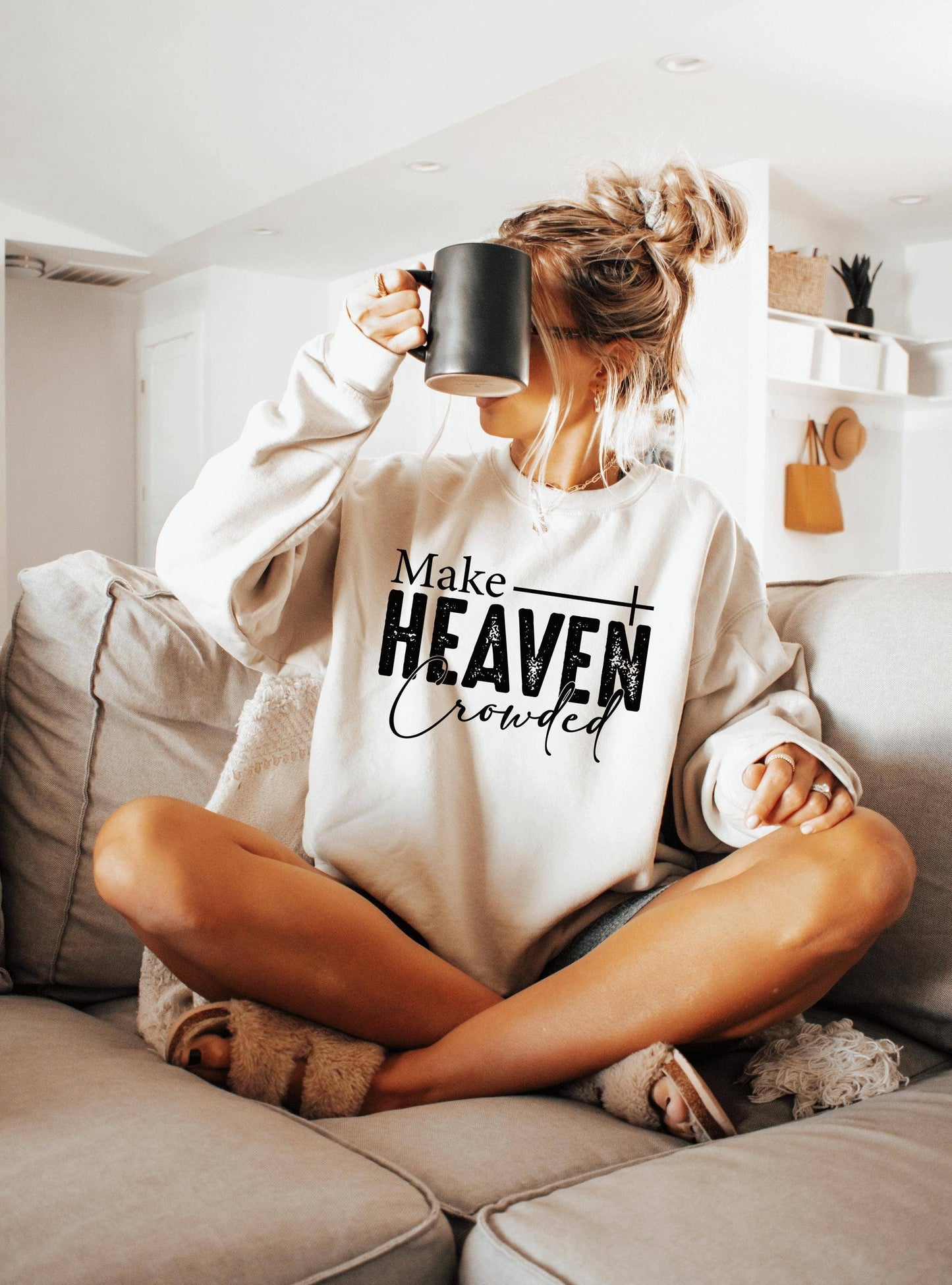 Heaven Crowded Religious Faith Hoodie