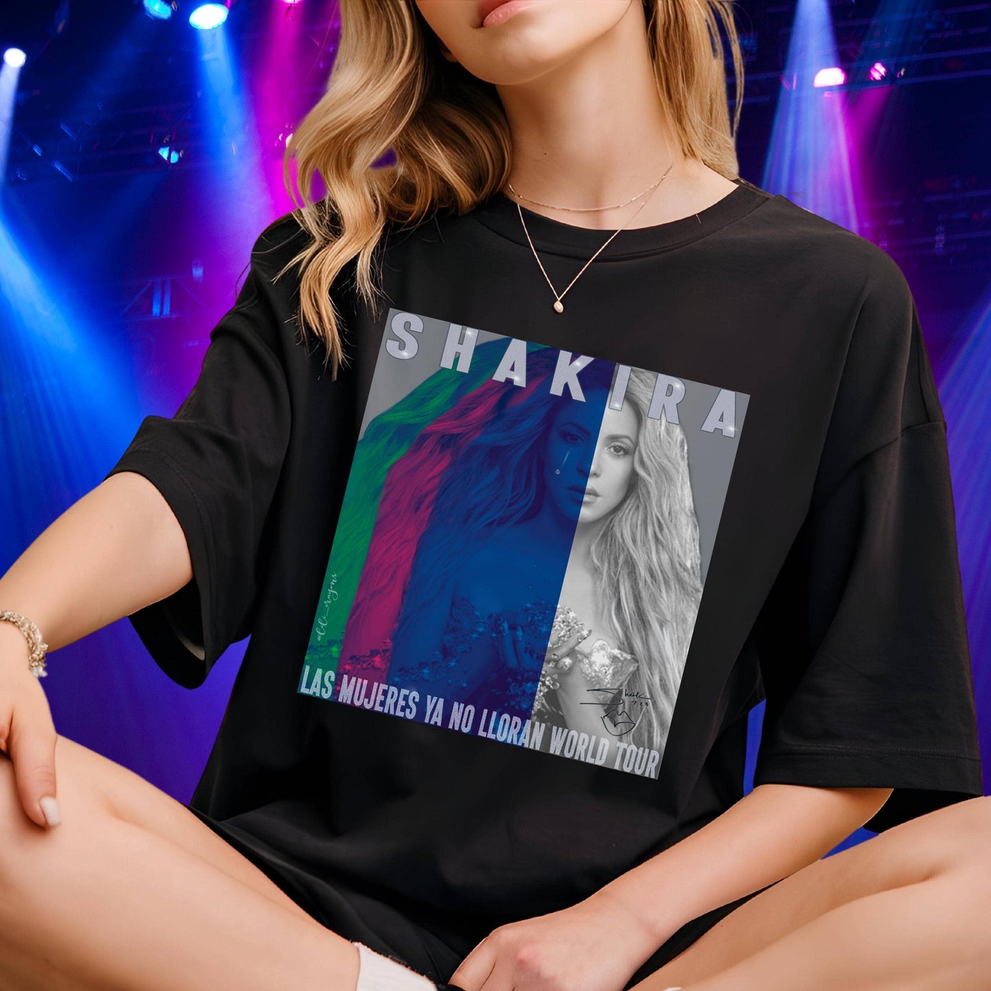 Las Mujeres Ya No Lloran Shakira 2024 Tour T-Shirt