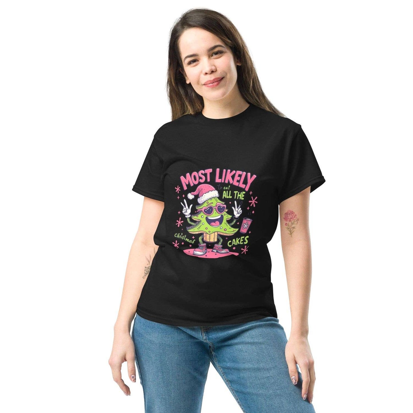 Funny Christmas T-Shirt Women’S Holiday Tee Winter Gift Top
