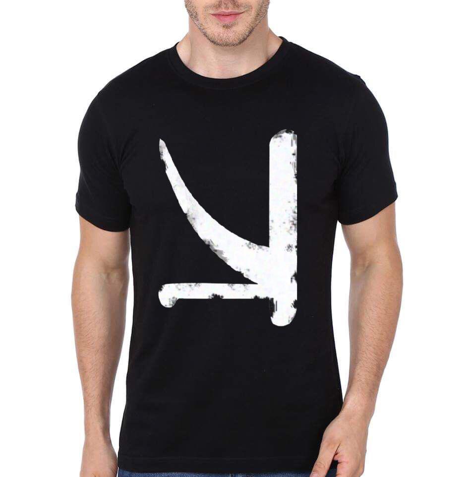 Kshmr Black Half Sleeve T-Shirt
