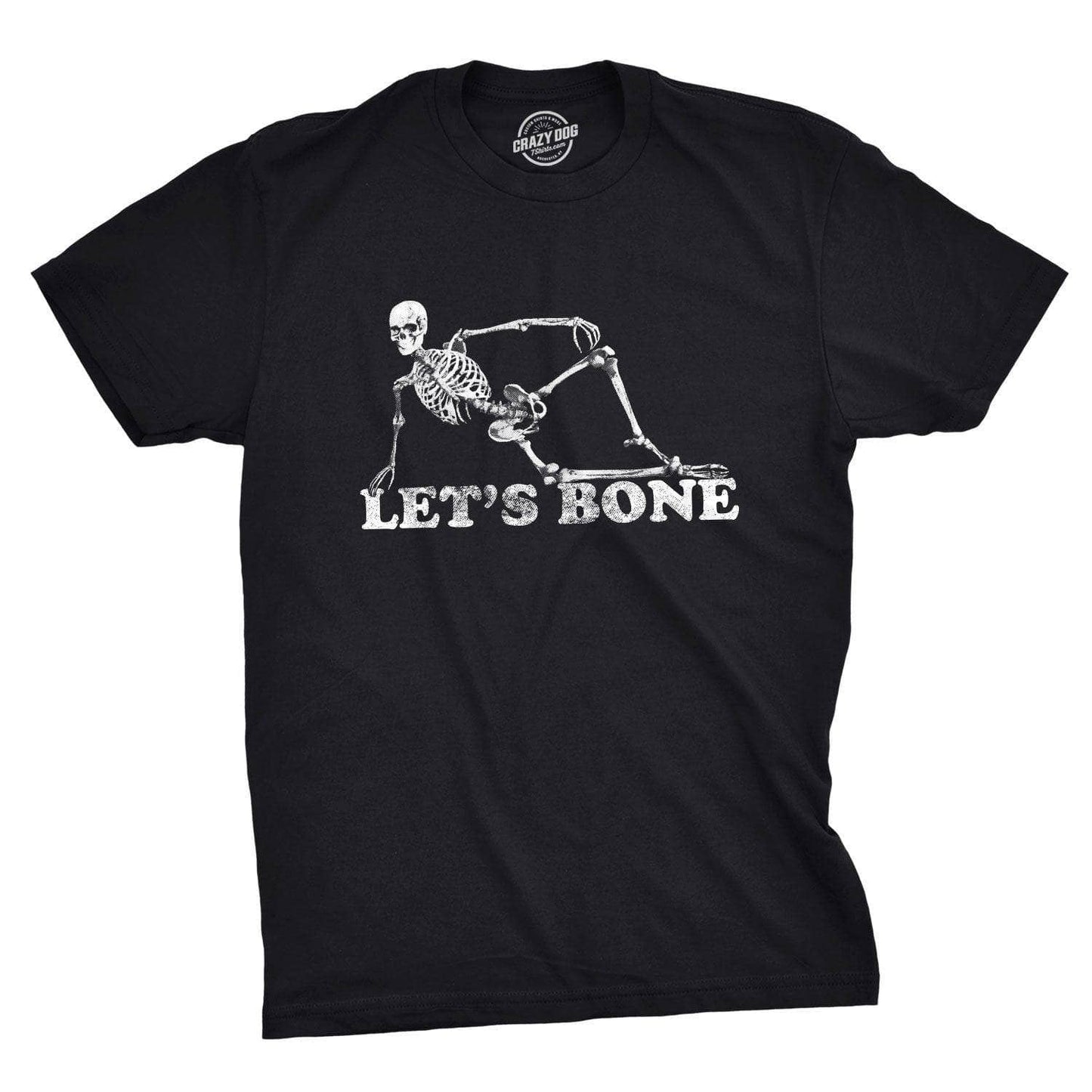 Let's Bone Mens Western T-Shirt Halloween Gift Funny