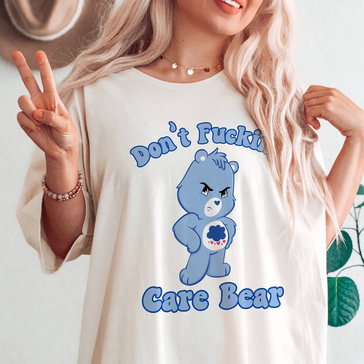 Don't F-Ing Care Bear - Funny Sarcastic Shirt