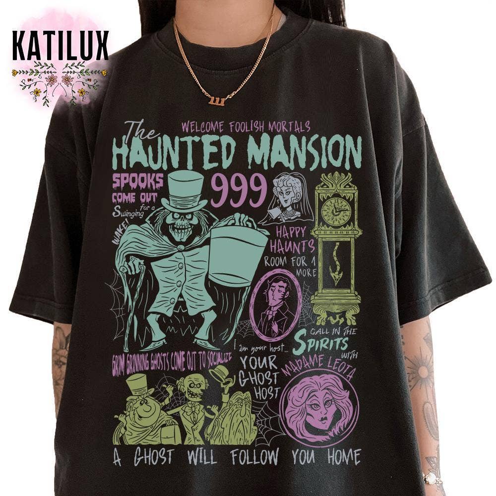 Dis-Ney Haunted Mansion Halloween Family Tee