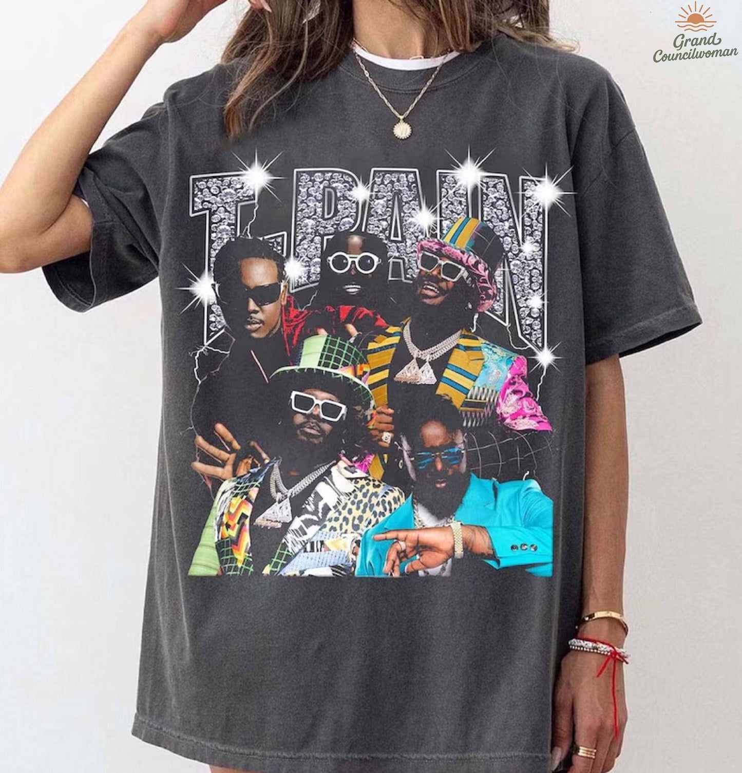 Vintage T-Pain Rap Tee, 90s Hip Hop Graphic Shirt