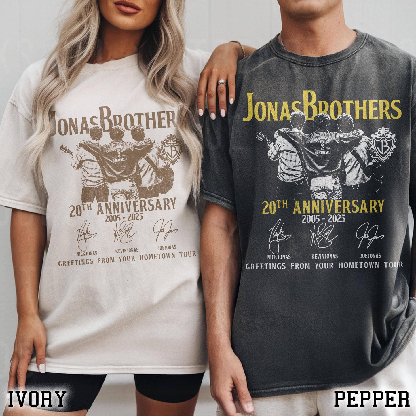 Jonas Hometown Tour 20th Anniversary Fan Shirt