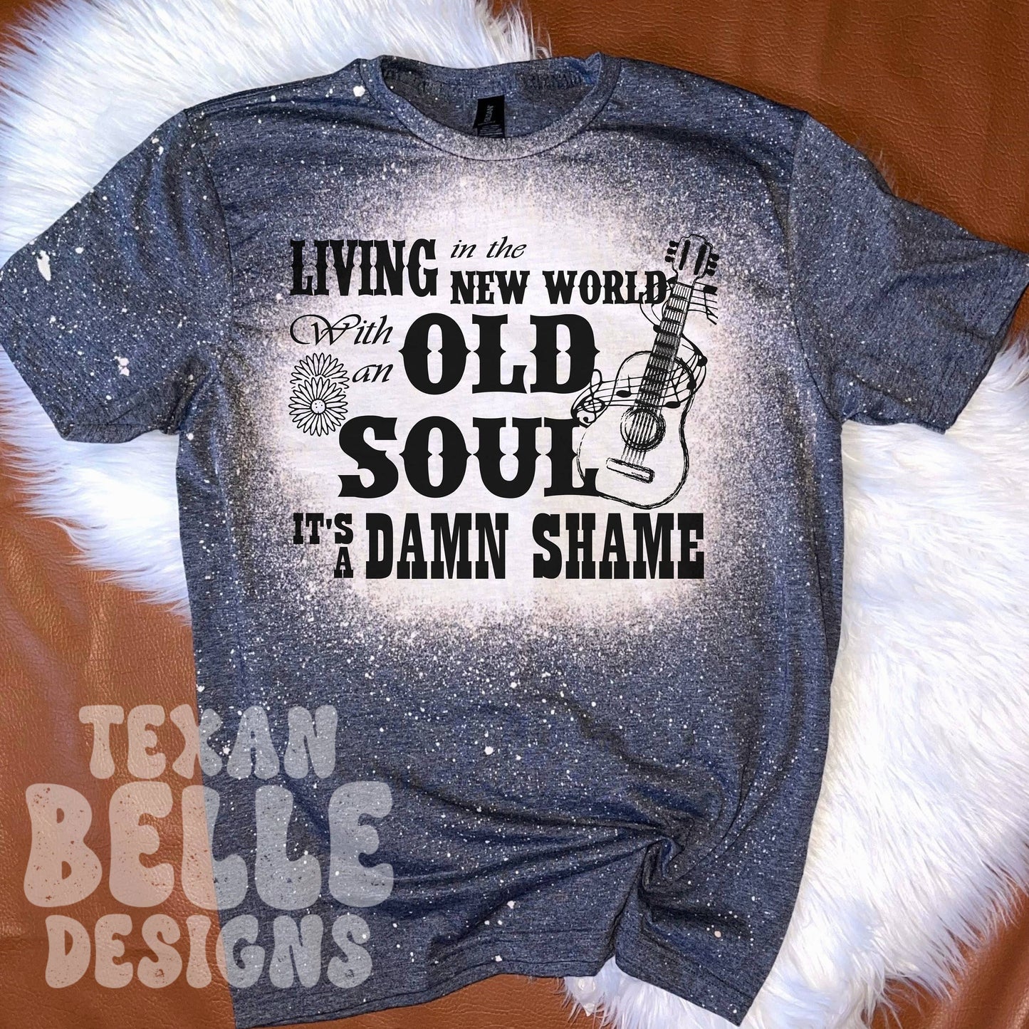 Rich Men North of Richmond Bleached T-Shirt - Old Soul Tee