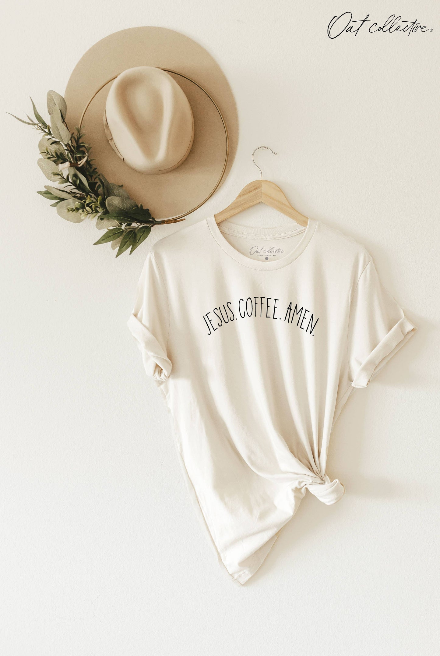 Jesus Coffee Amen Graphic T-Shirt