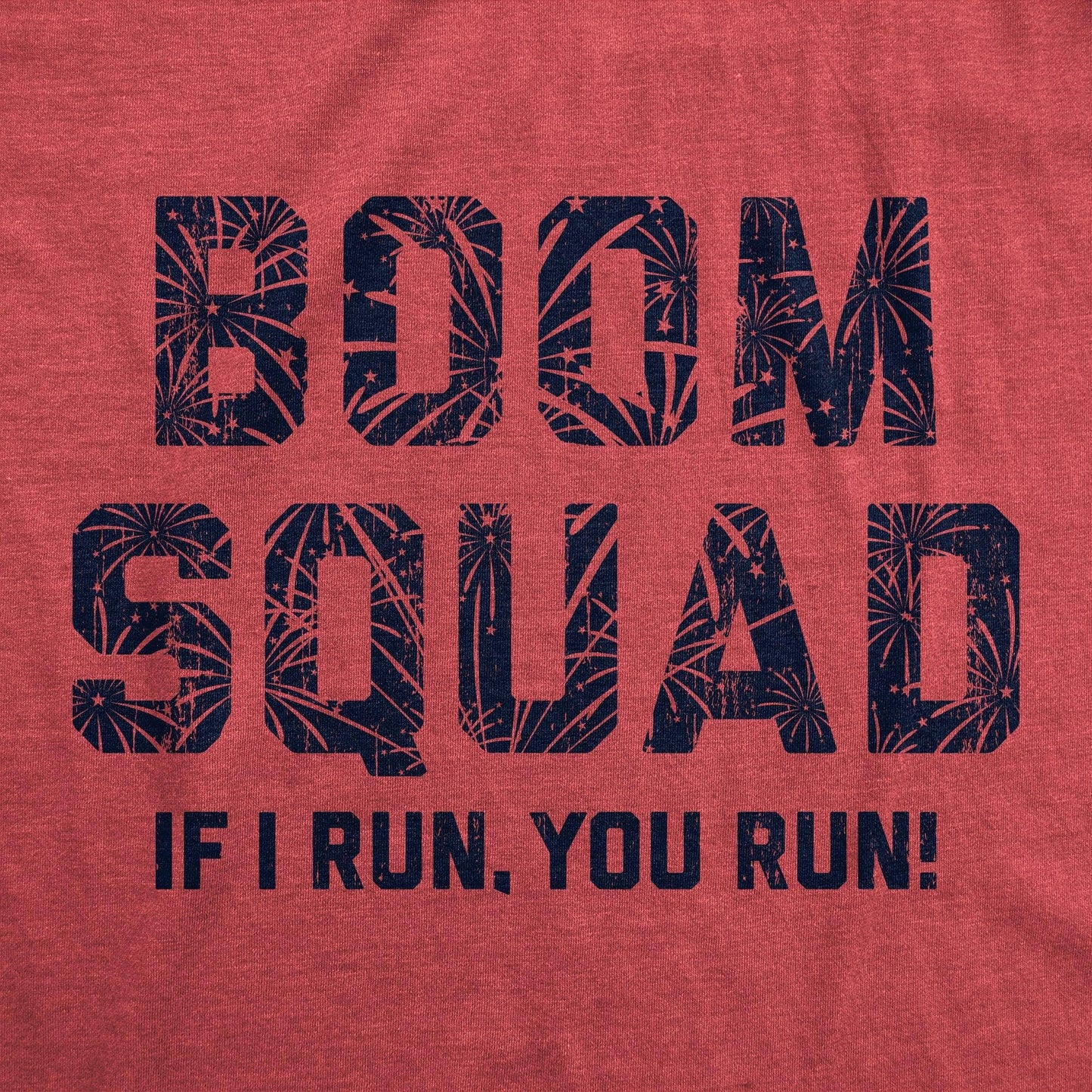 Boom Squad Men's Tshirt Fourth of July Graphic Tee Western T