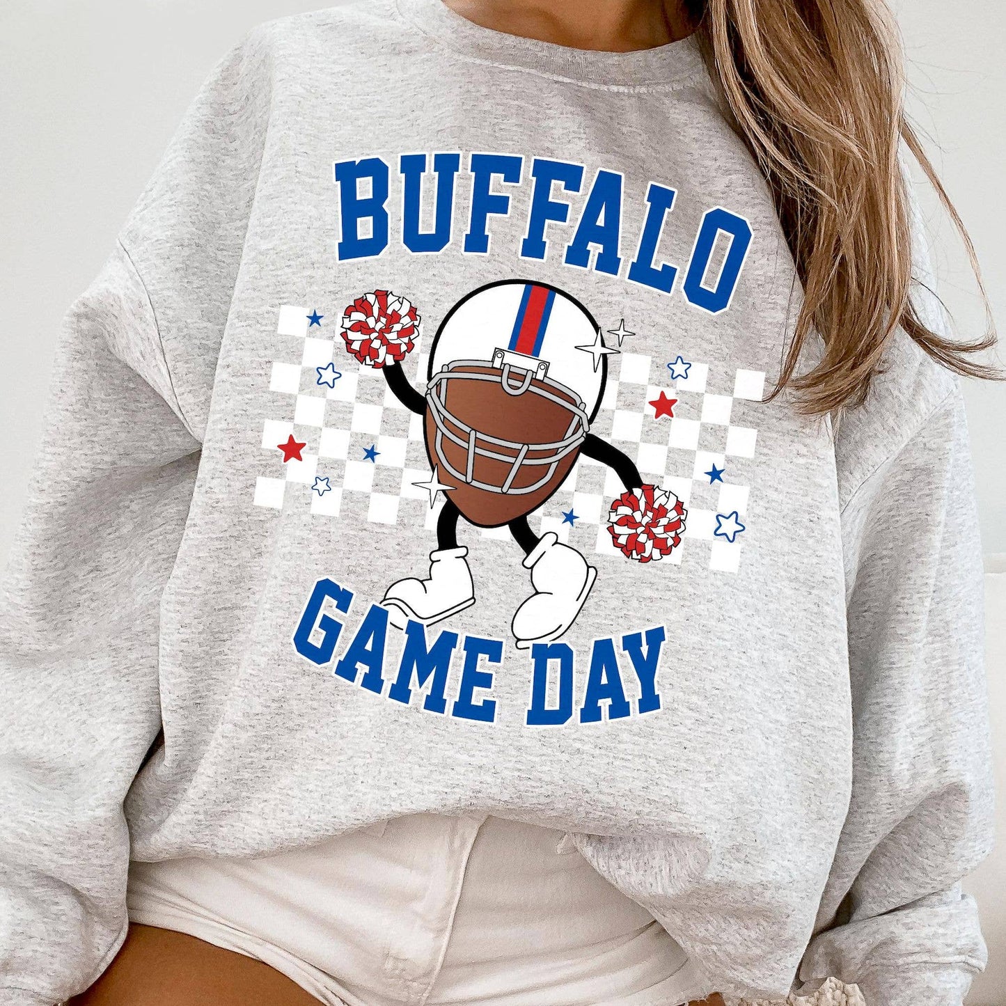 Buffalo Bill Game Day Crewneck Sweatshirt For Fans