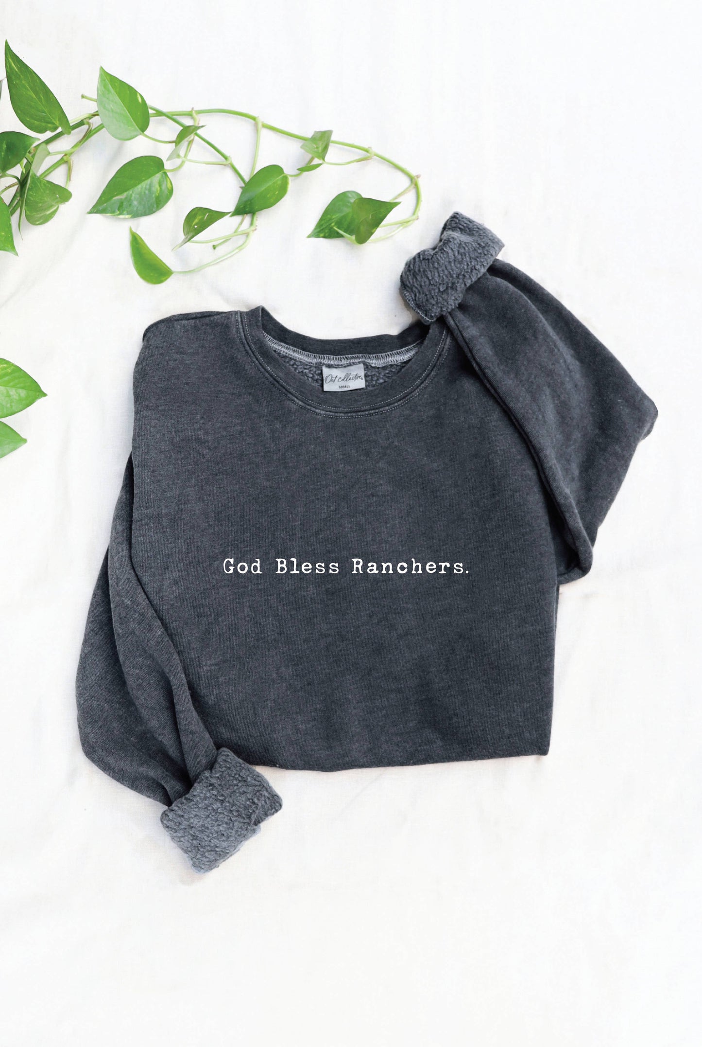 God Bless Ranchers. Mineral Graphic Sweatshirt