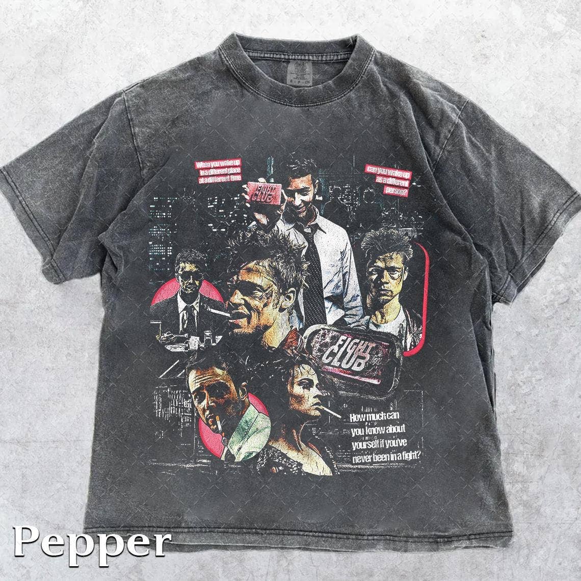Vintage Fight Club Tyler Durden Movie T-Shirt