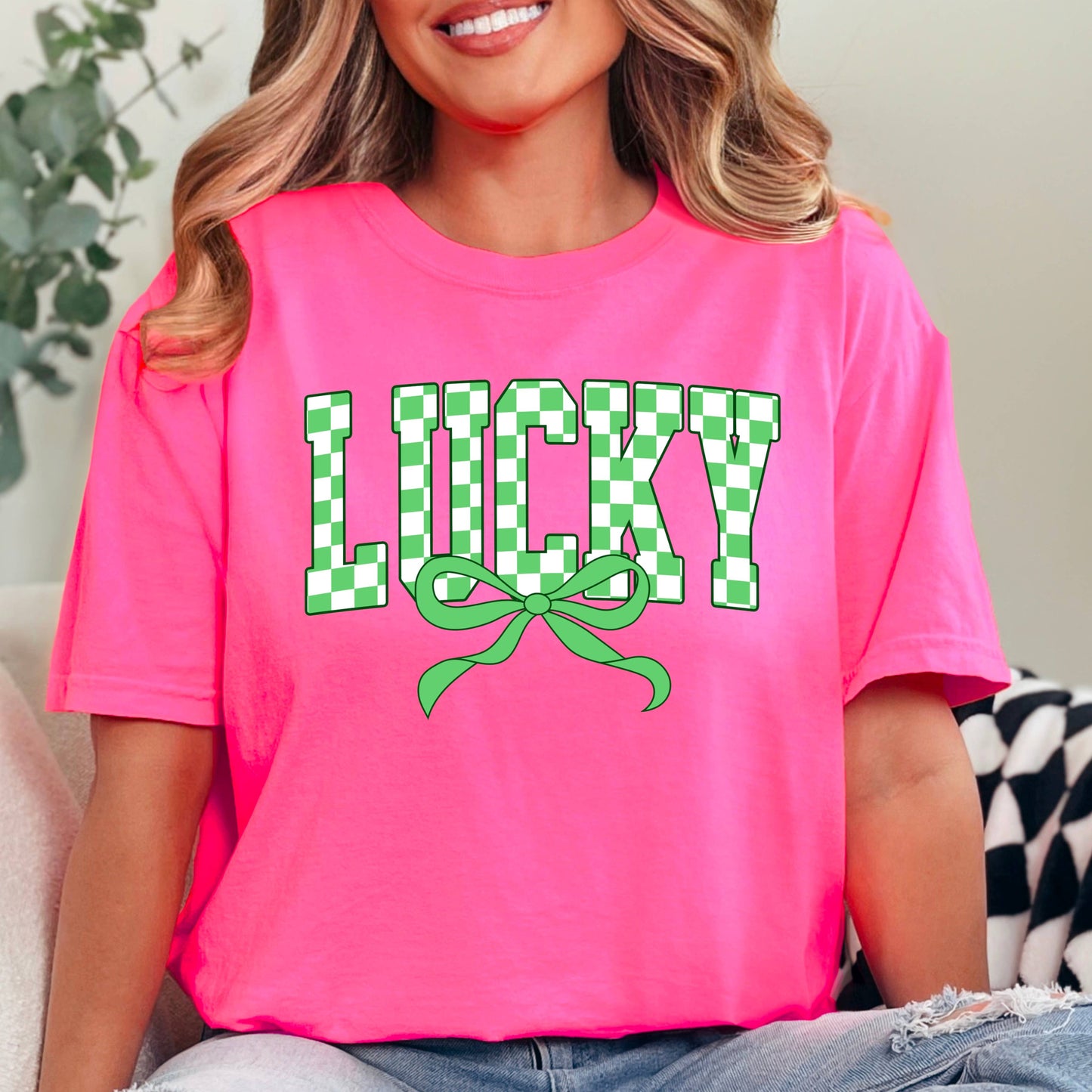 Lucky Bow St. Patrick’S Day Graphic Tee | Comfort Colors