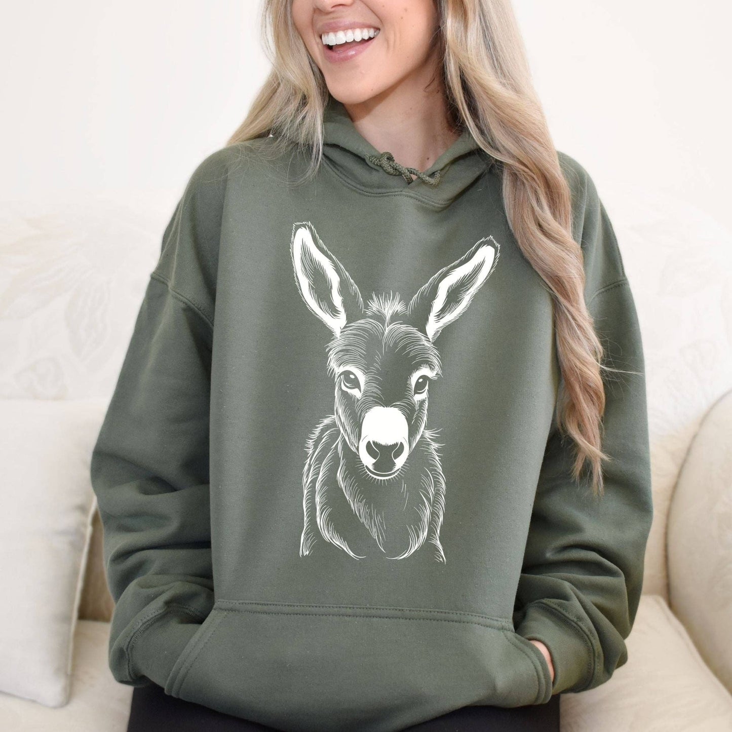 Cute Donkey Crewneck Sweatshirt Hoodie 108