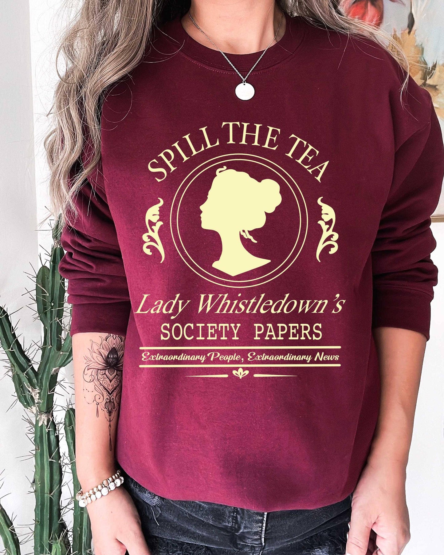 Whistledown Society Spill the Tea Sweatshirt