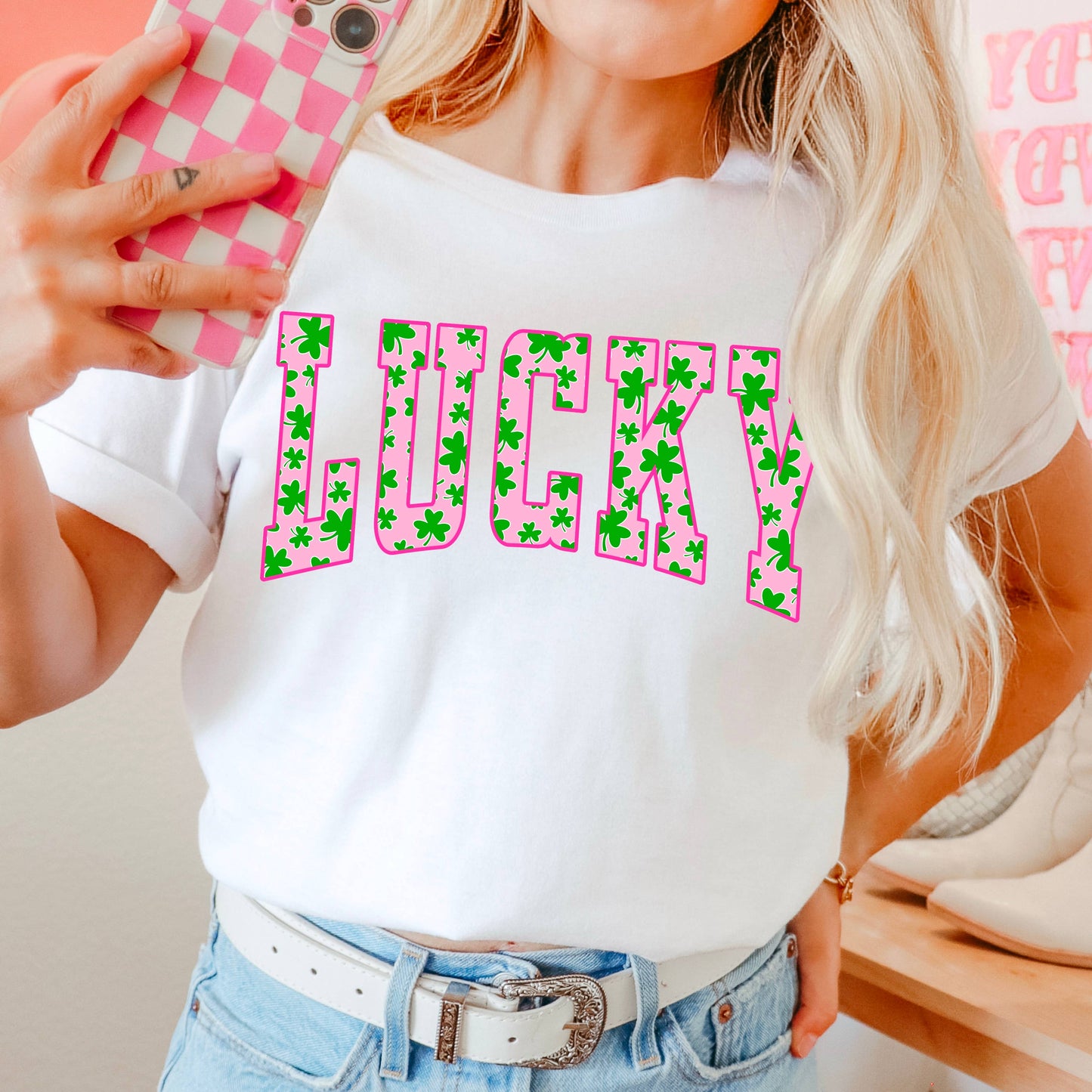 Lucky St. Patricks Day Graphic Tee | Comfort Color