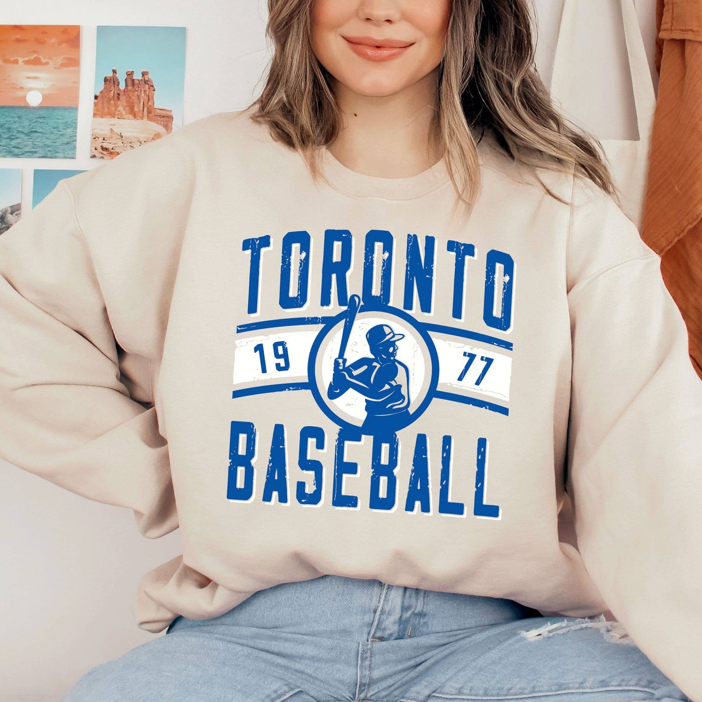 Retro Toronto Blue Jay Game Day Sweatshirt – Vintage Basebal