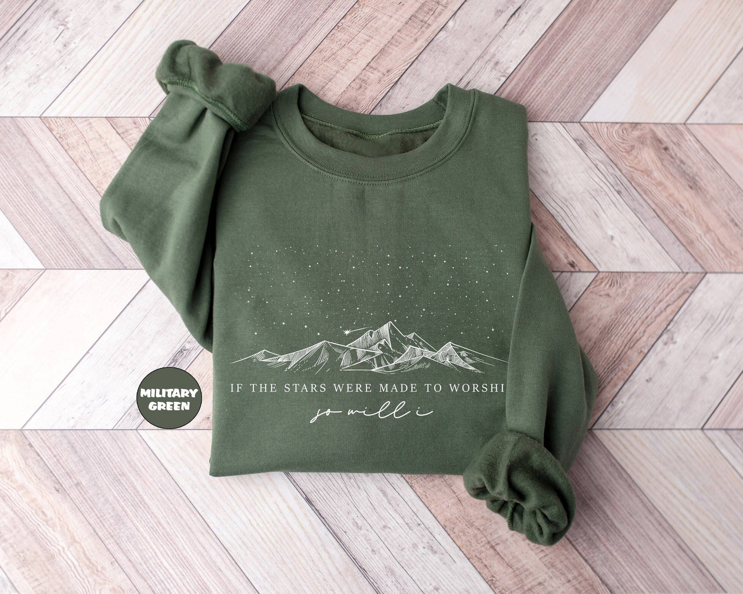 Stars Worship Christian Hoodie Faith Verse Bible Religious