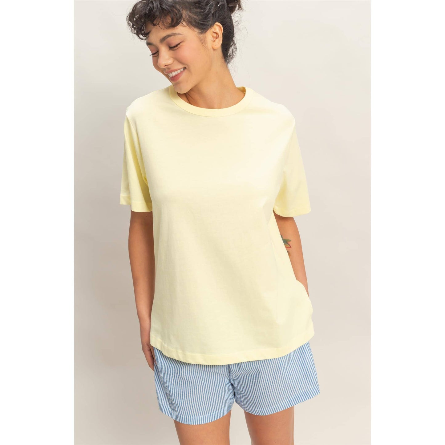 Oversized Short Sleeve Crew Neck T-Shirt