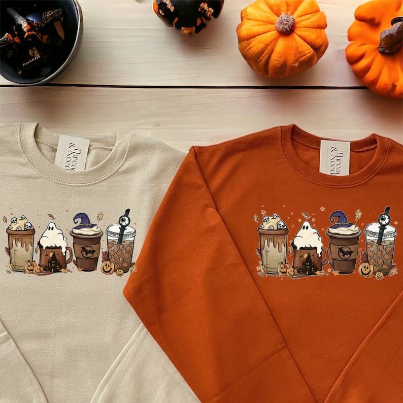 Ghost Halloween Crewneck Sweatshirt
