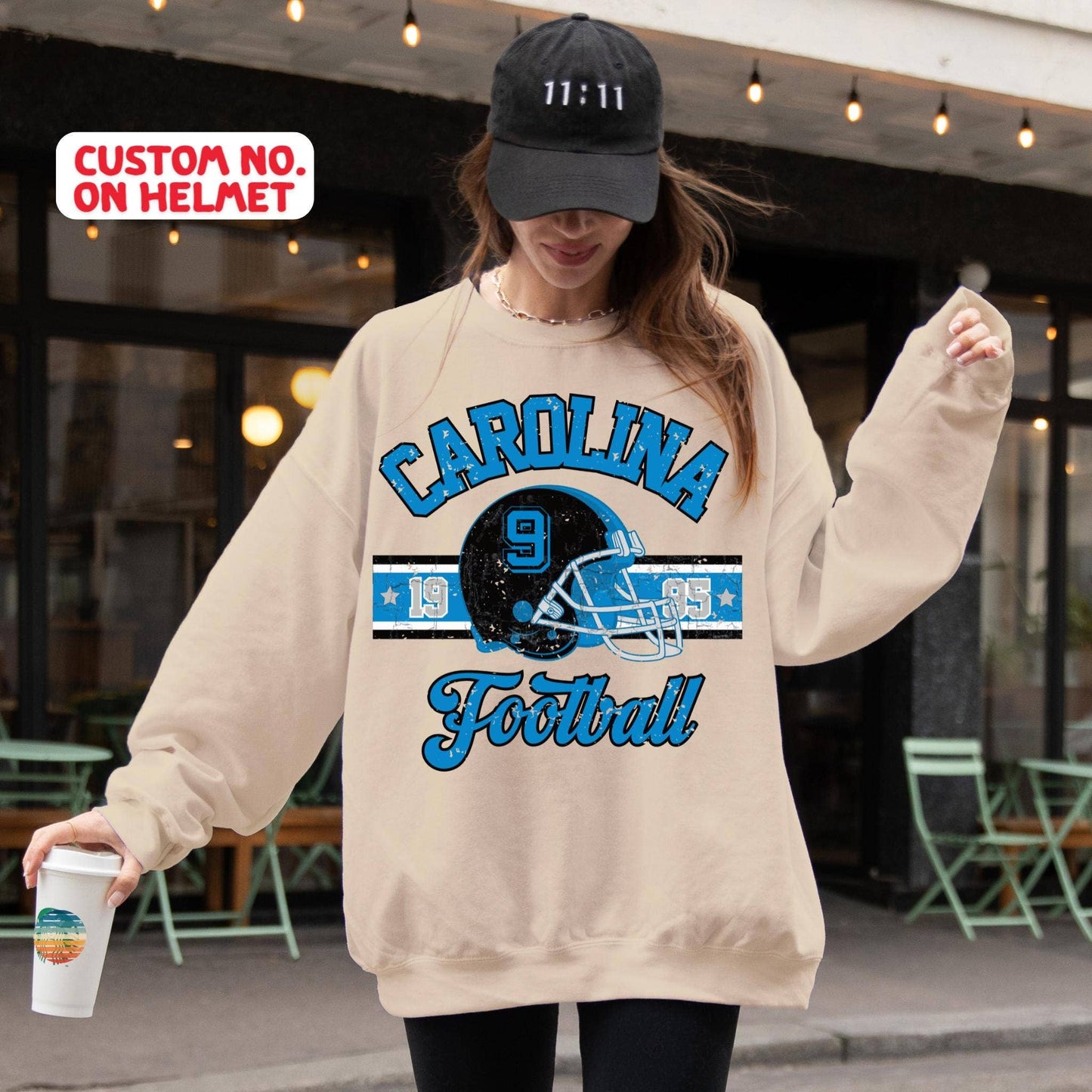 Vintage Carolina Panthers Sweatshirt For Game Day Fans