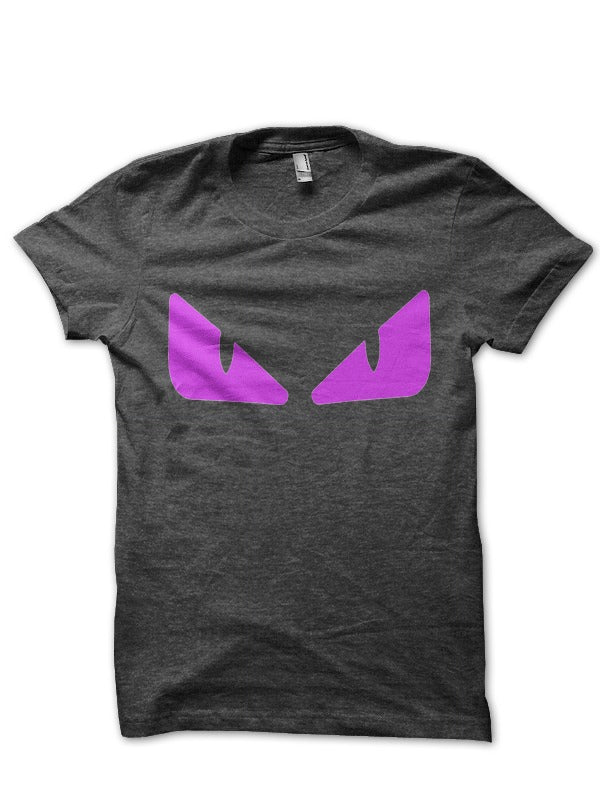 Fendi Monster Eyes Charcoal Grey T-Shirt