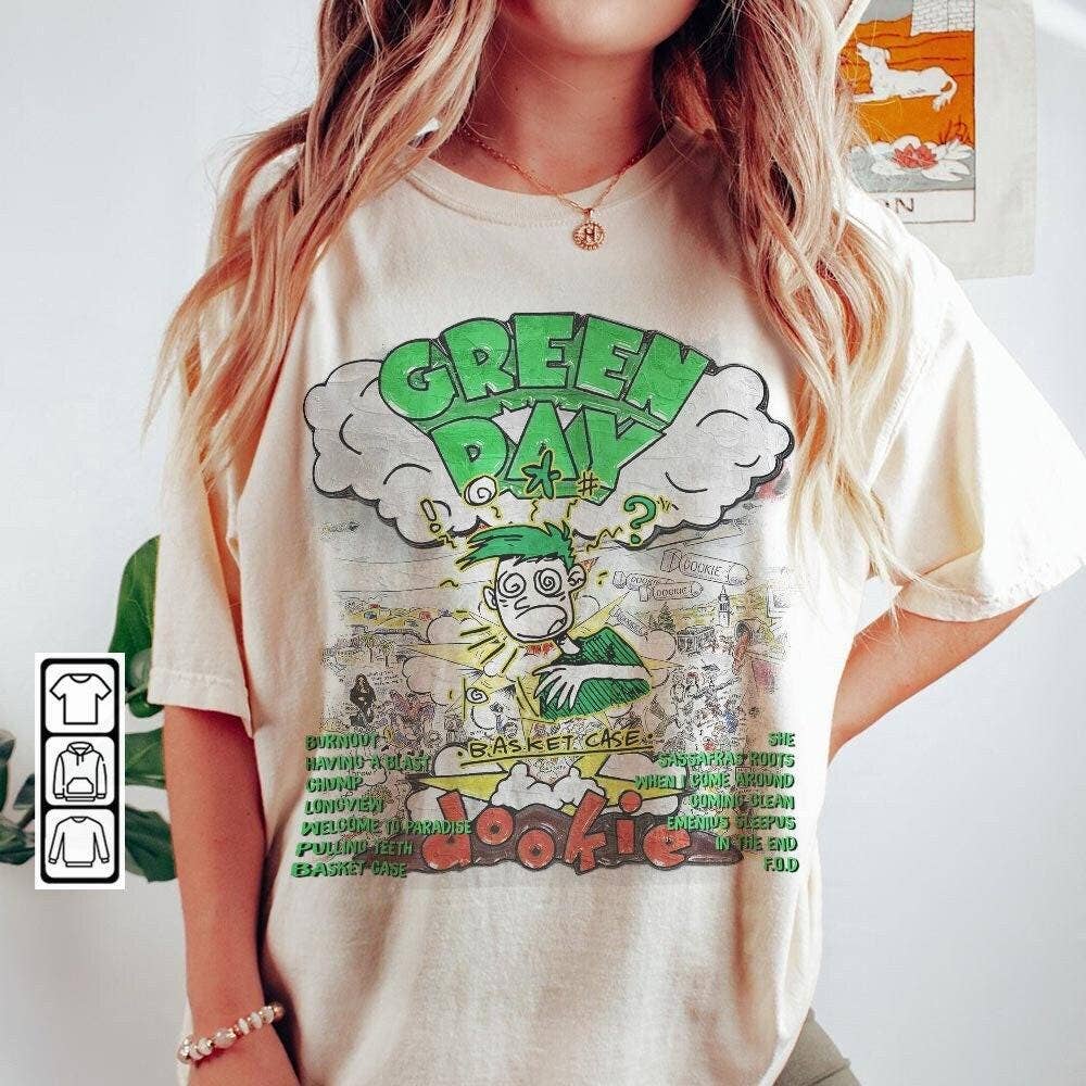 Dookie Basket Case Album 90s Shirt, Green Day Tour Tee