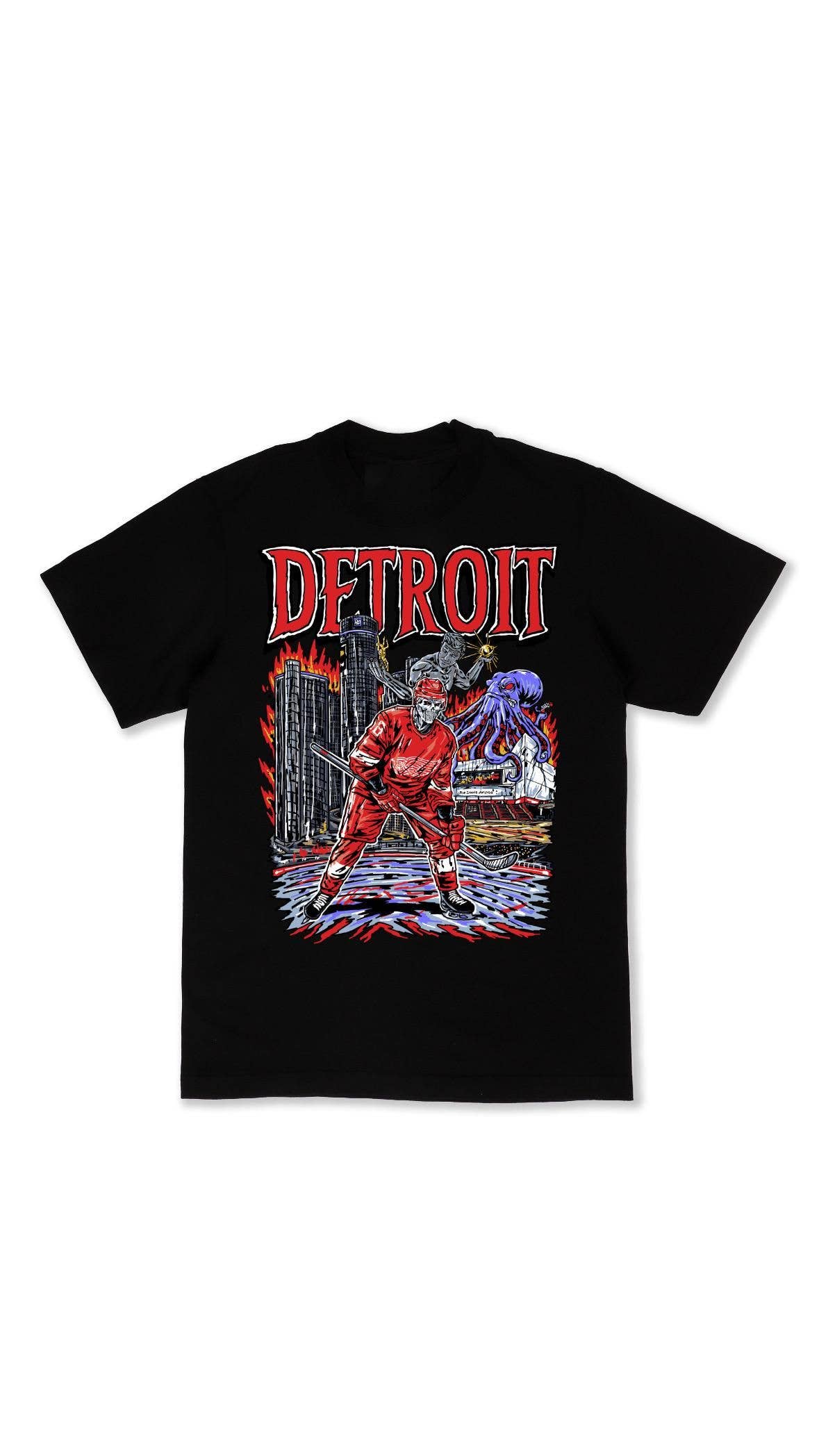 Vintage Detroit Hockey Heavyweight Shirt - Red Wings Classic