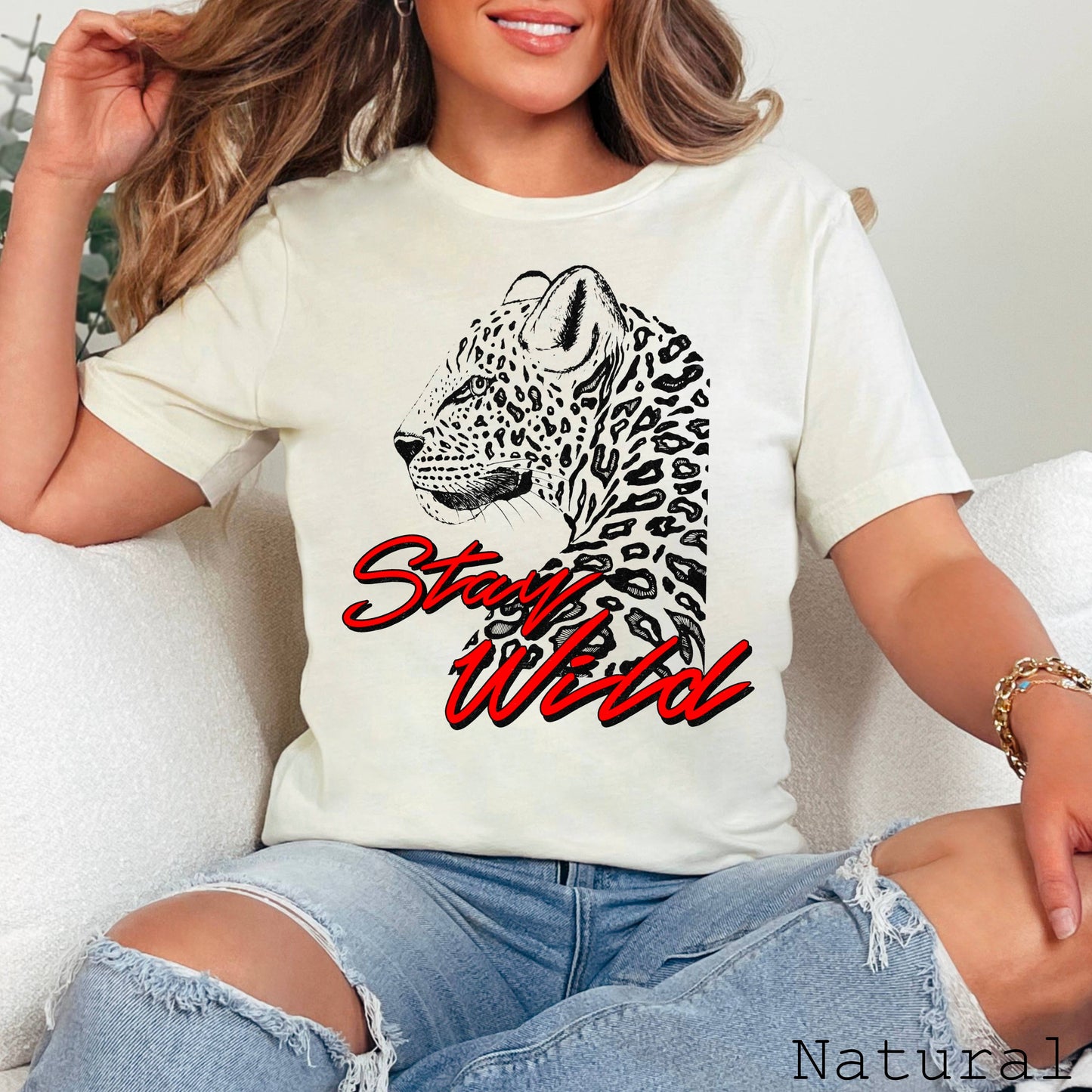 Stay Wild Grunge Retro Graphic Shirt | Bella Canvas Tee