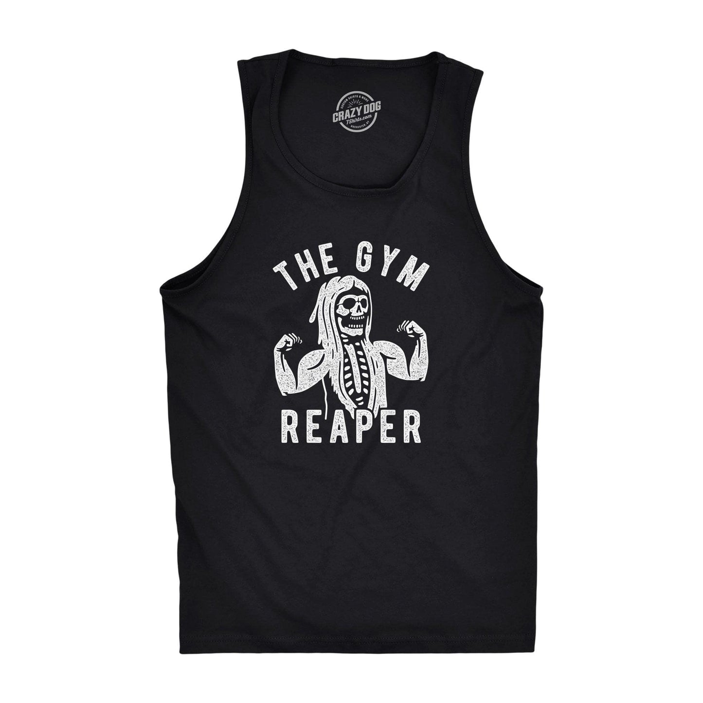 The Gym Reaper Men's Tank Top Halloween Graphic Tank