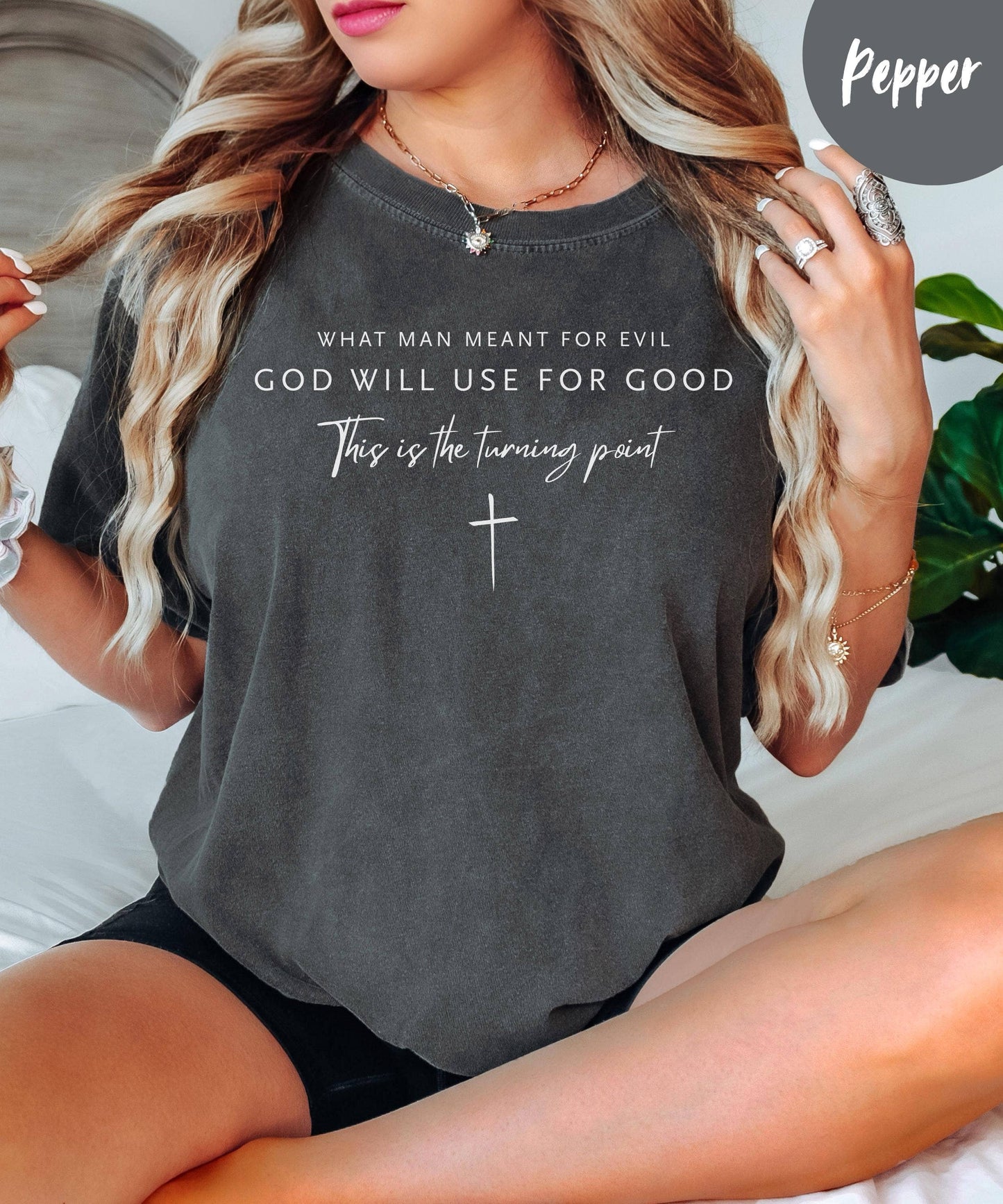 Genesis 5020 Christian Tee - Turning Evil Into Good