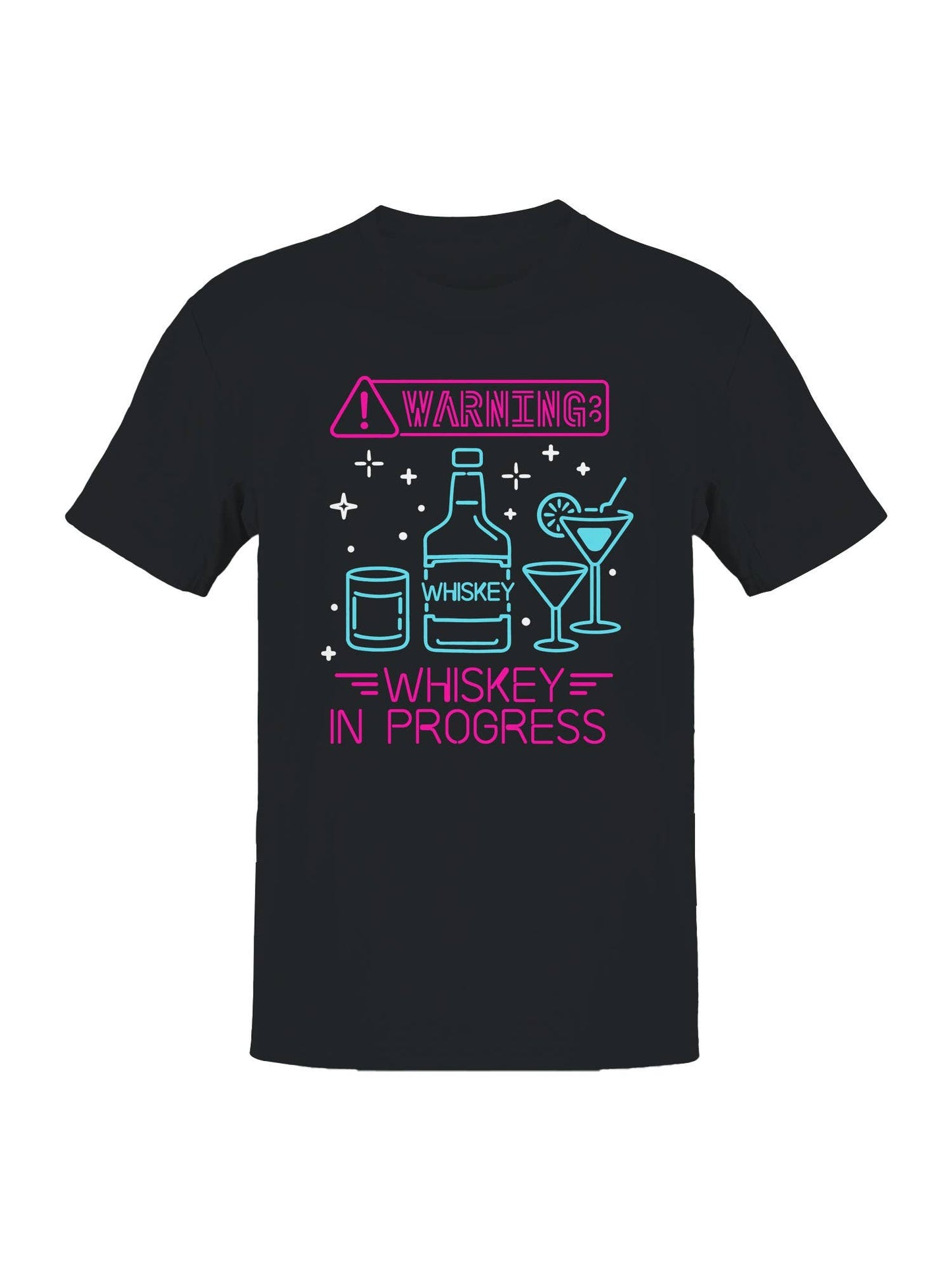 Whiskey Warning: in Progress Men's T-Shirt