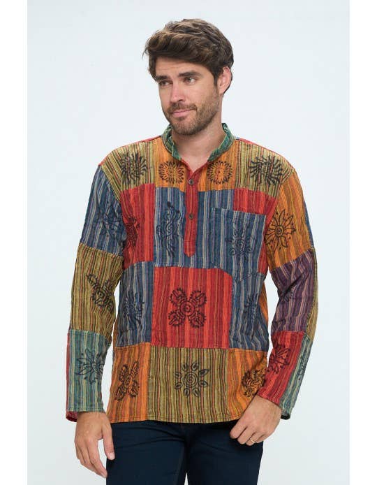 Men's Long-Sleeve Shirt (KT-1122PK)