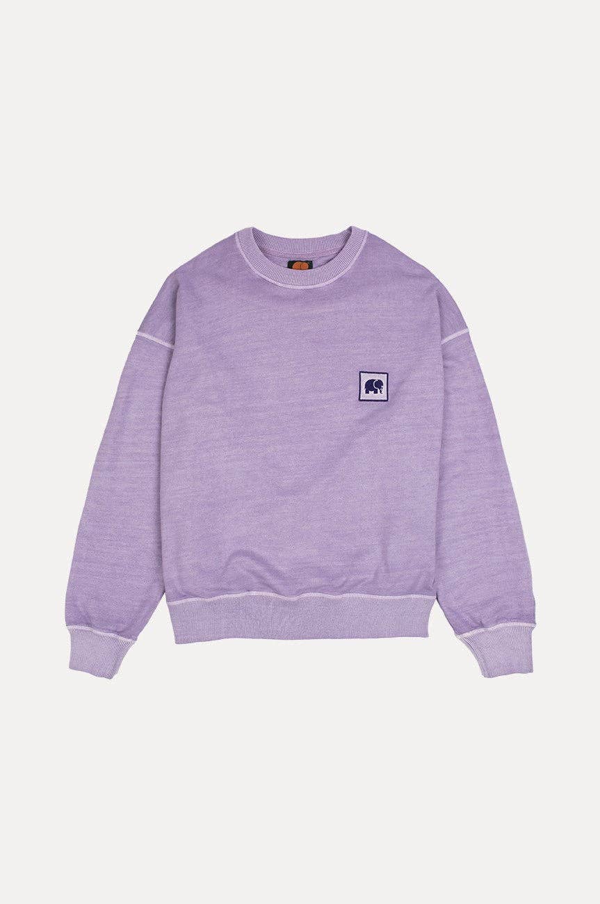 Women's Espliego Pigment Dyed Oversized Sweater Lavender