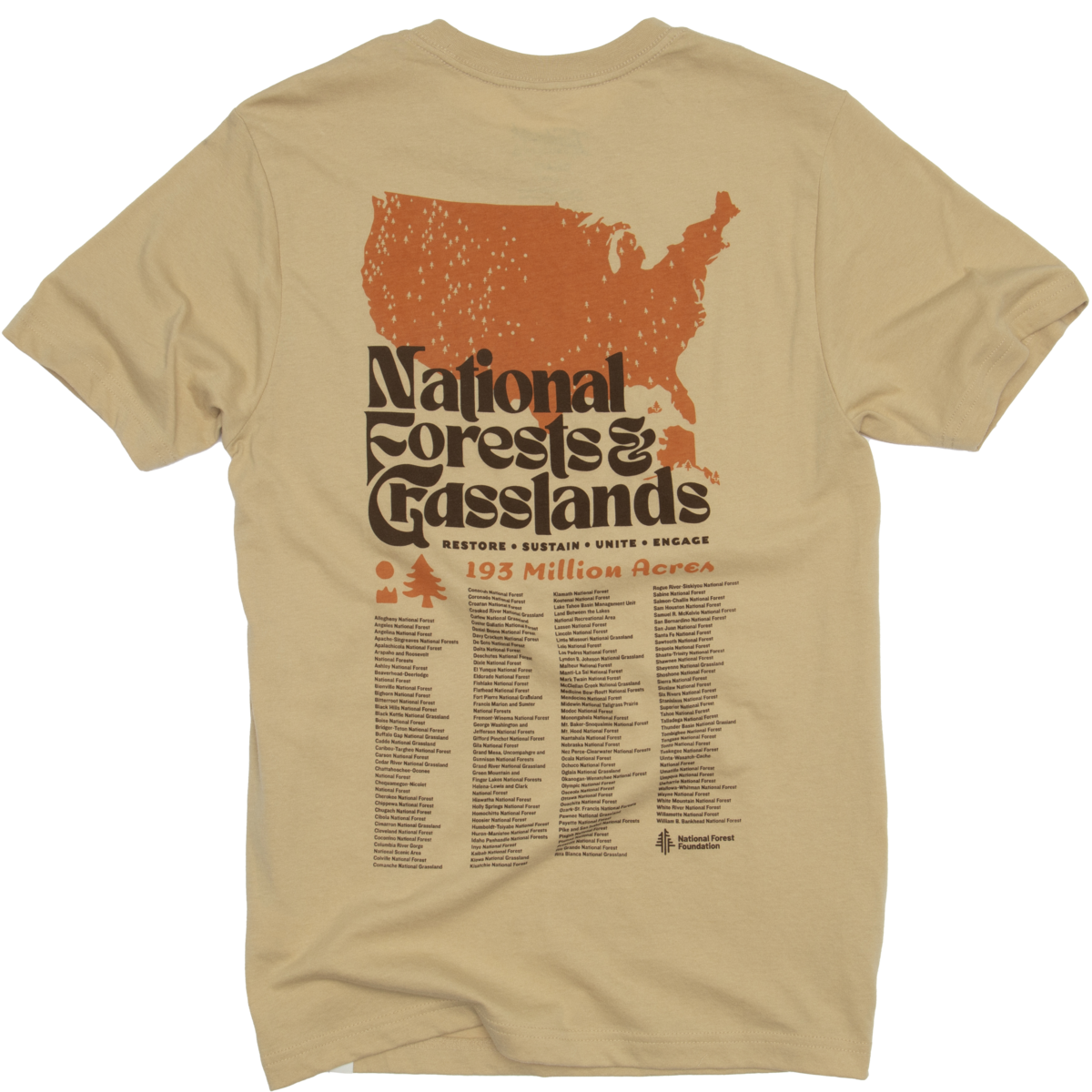 National Forests and Grasslands Unisex Short Sleeve Pocket Tee