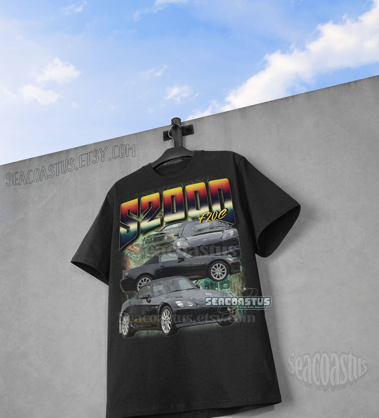 Honda S2000 Vintage T-Shirt Retro 90's F20C Vtech Jdm Tee