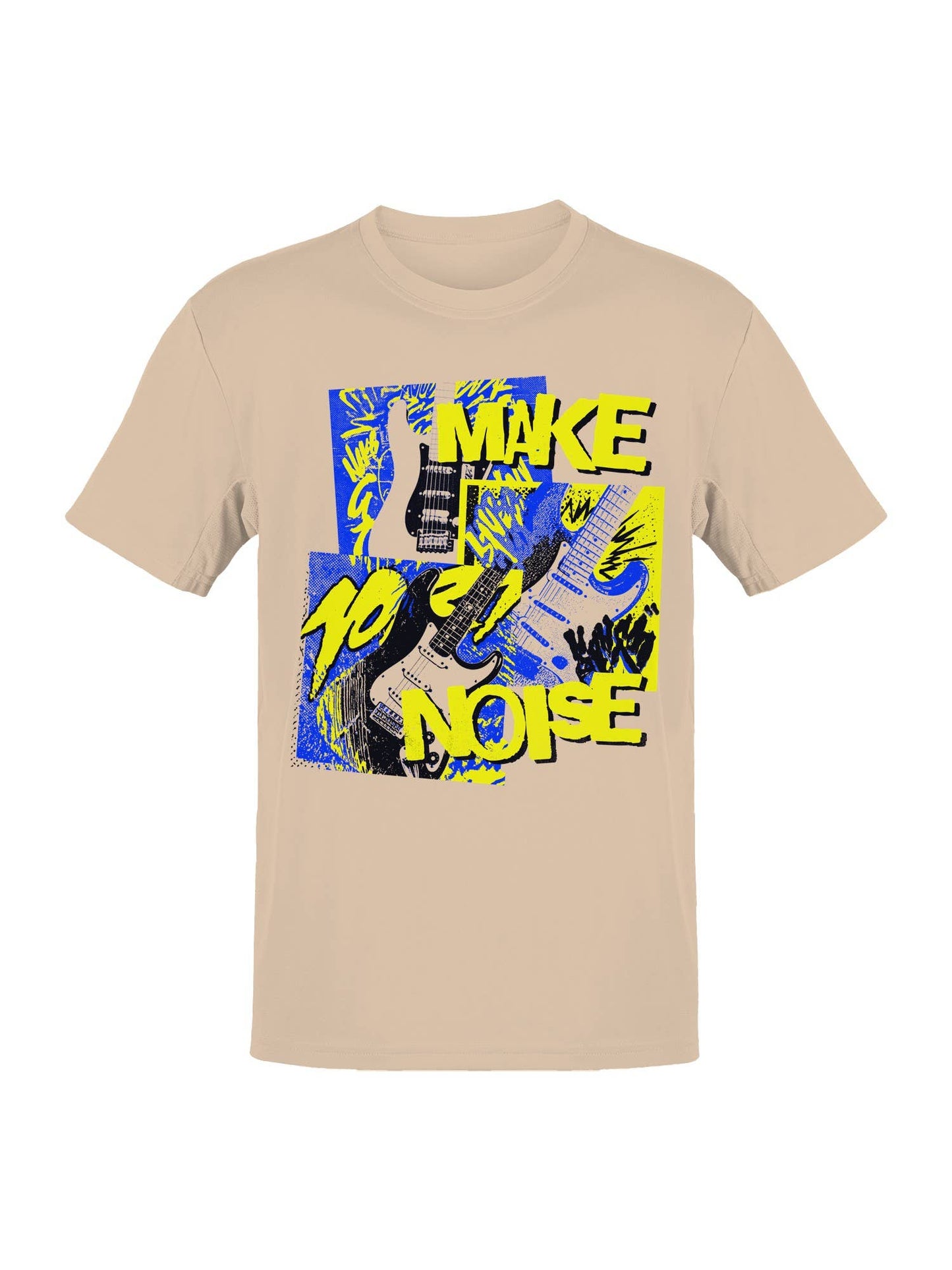 Make Noise Electric Guitar Art Men's T-Shirt