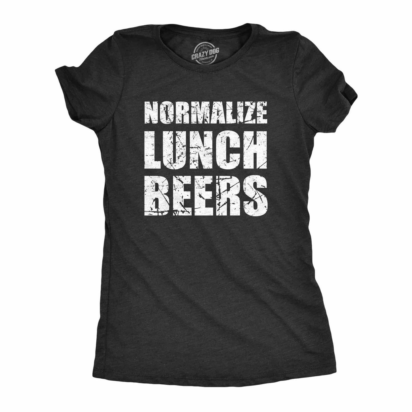 Normalize Lunch Beers Women's Tshirt Beer Graphic Tee