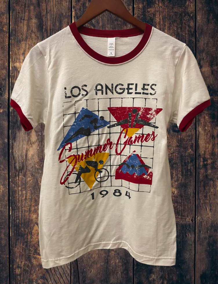 Los Angeles Summer Games 1984 Ringer Vintage Unisex T-Shirt