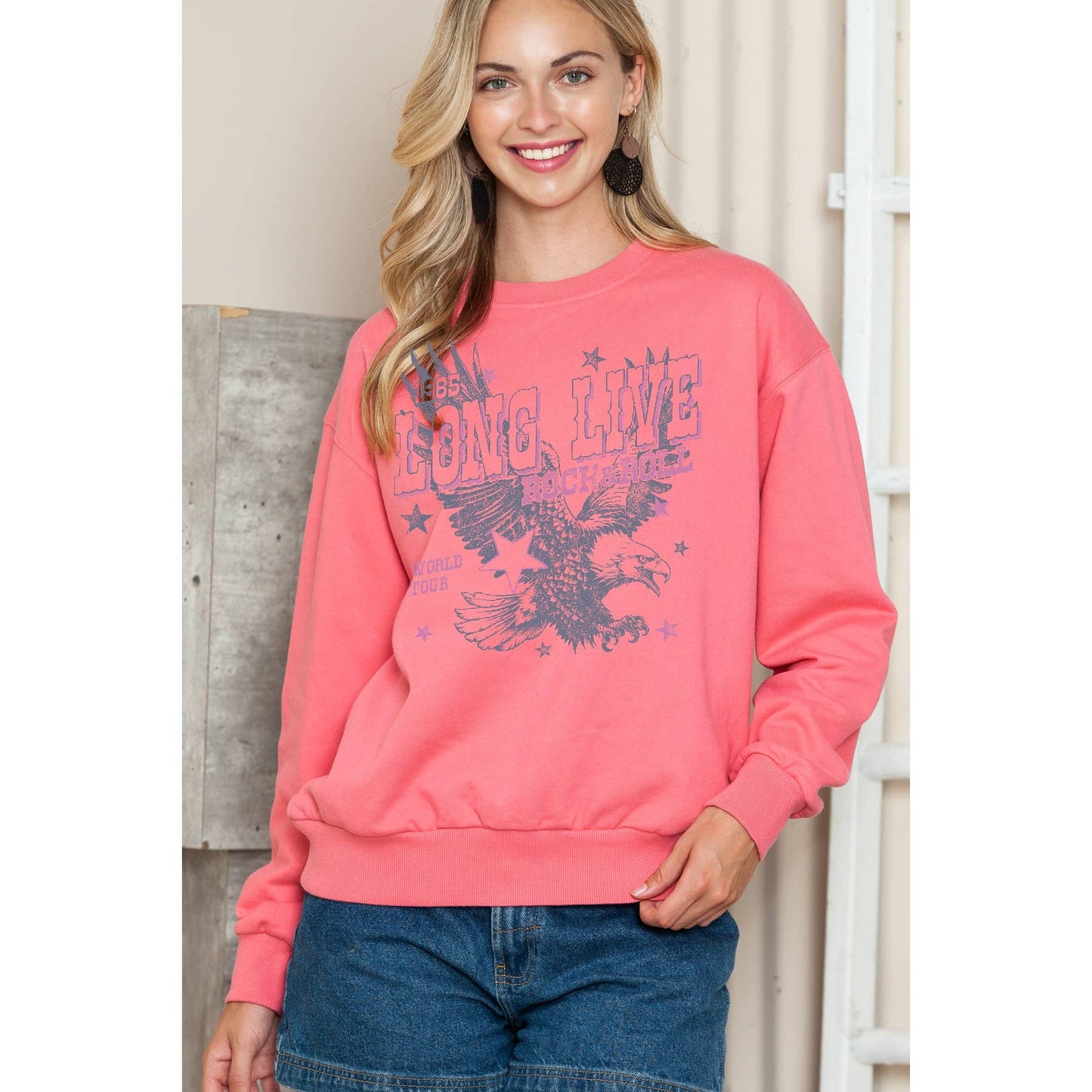 Long Live Rock and Roll Crewneck Sweater