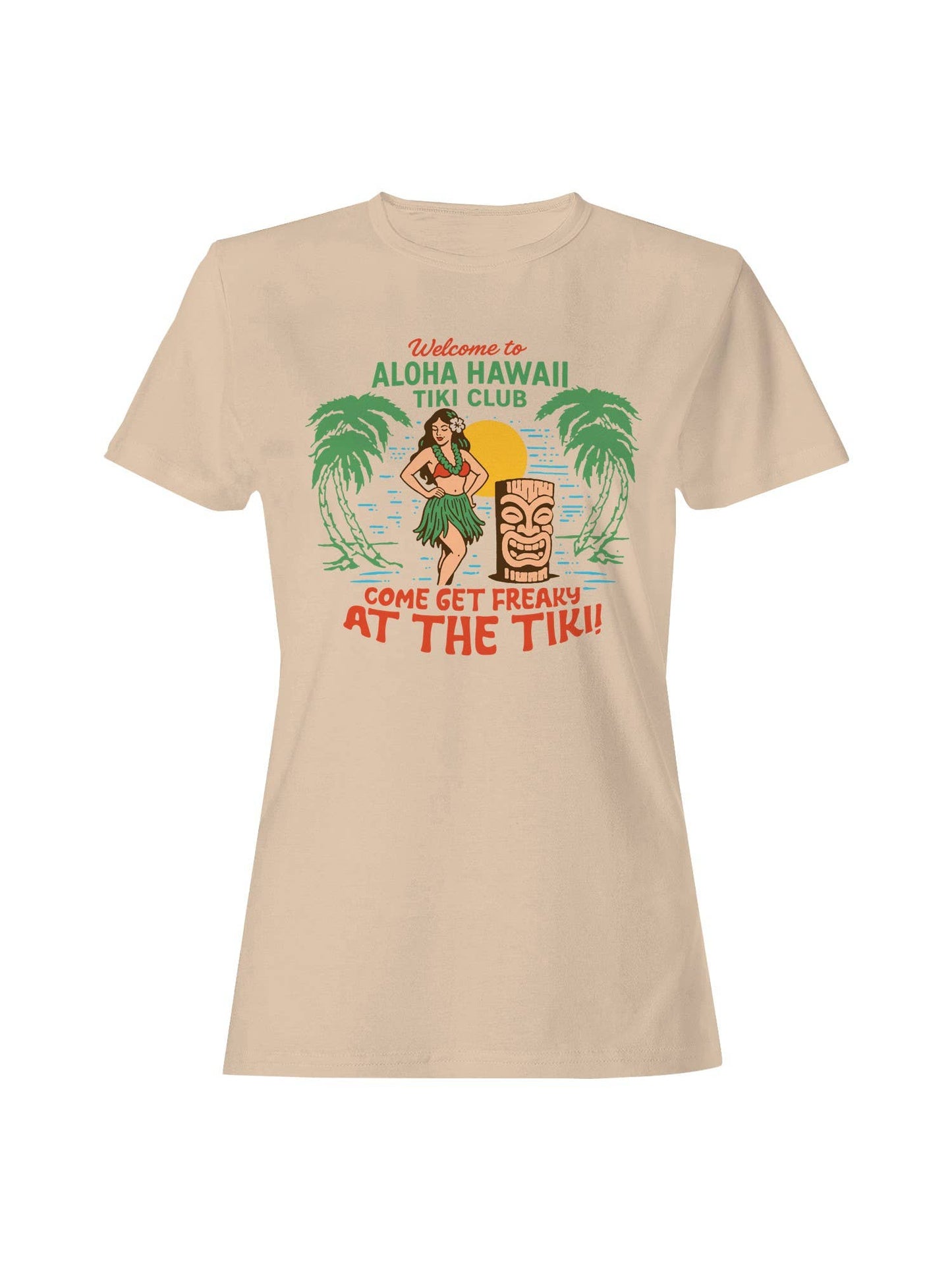 Aloha Hawaii Tiki Club Design Women's T-Shirt