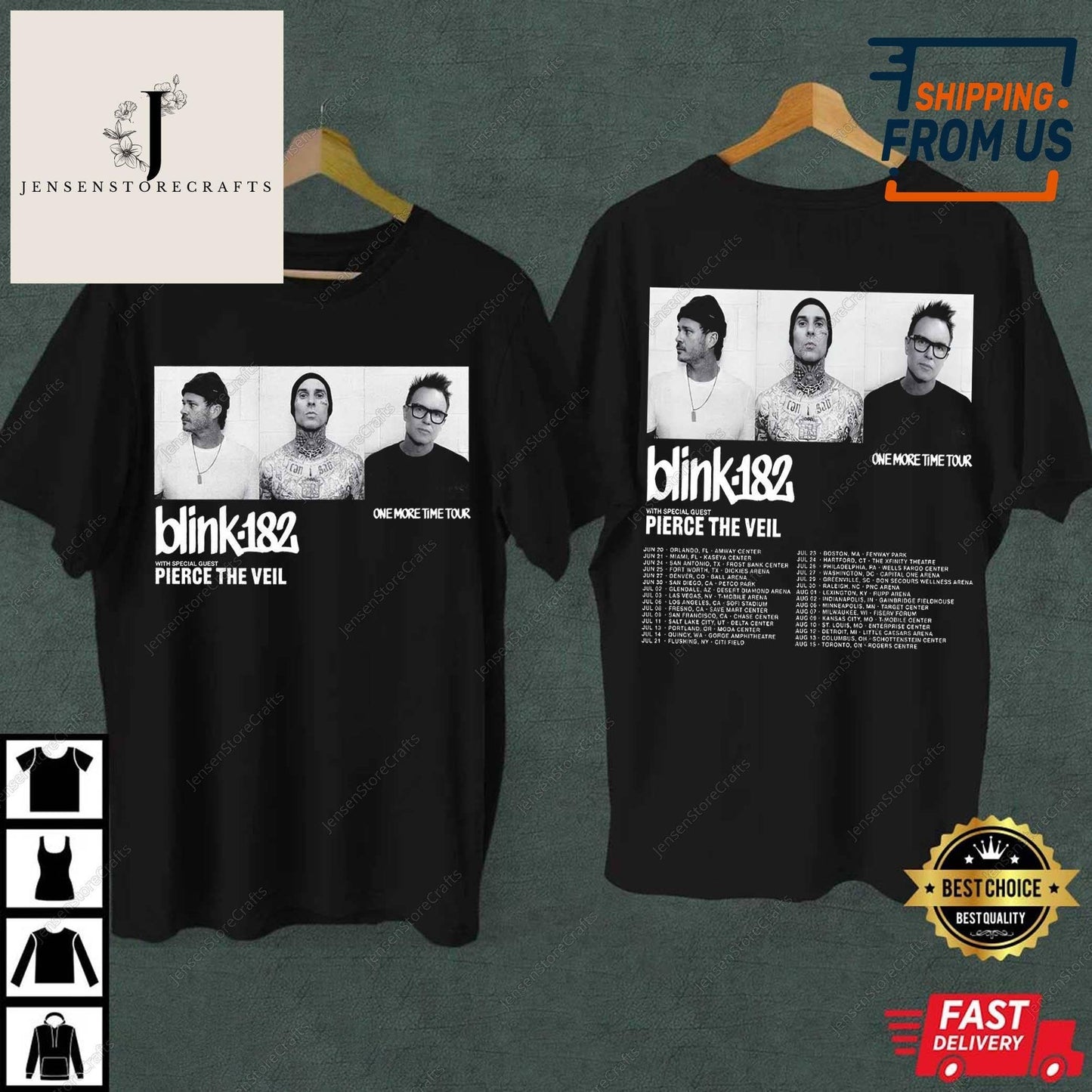 Blink 182 One More Time 2024 Tour Shirt - World Tour Tee
