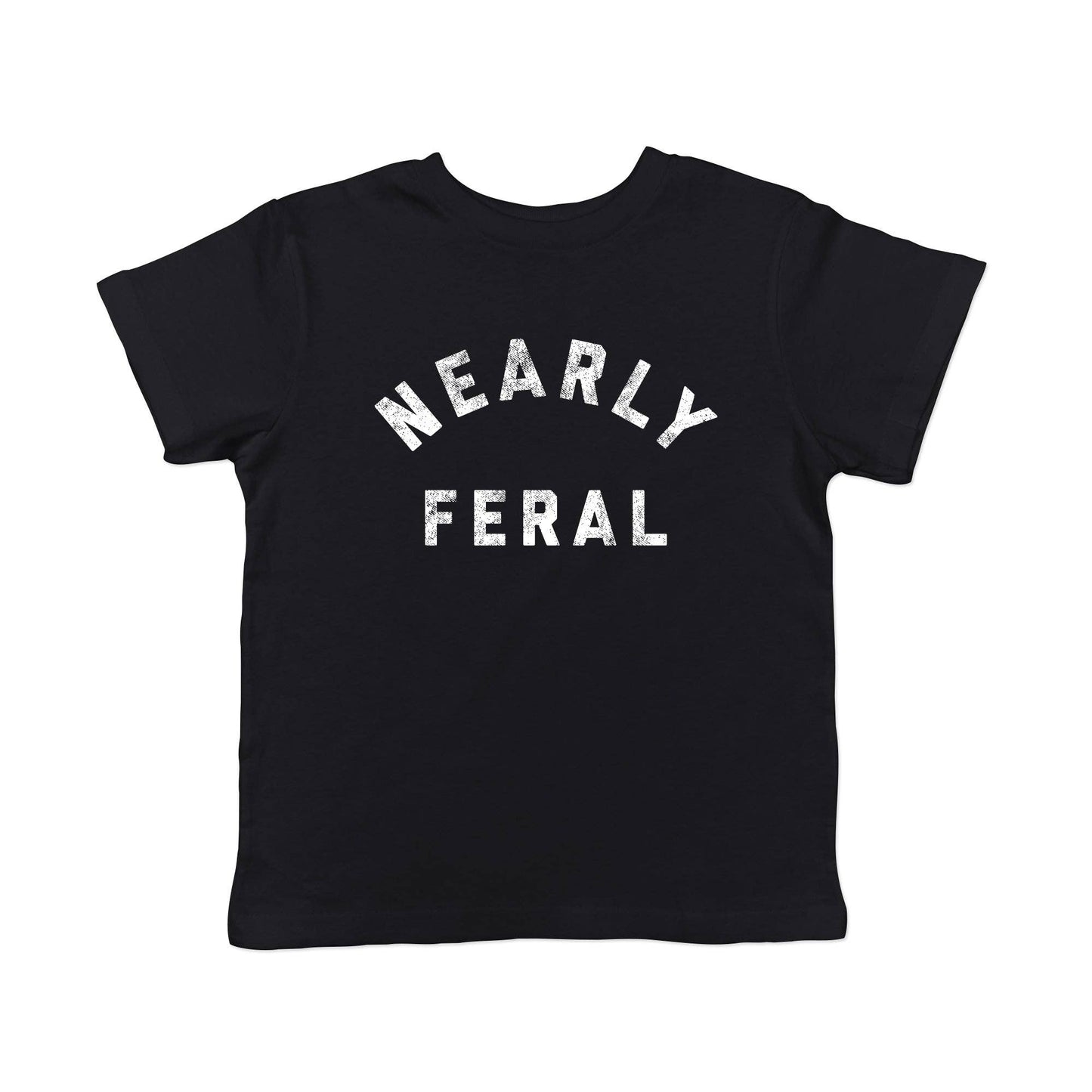 Nearly Feral Toddler Tshirt Animal Graphic Tee Western Baby